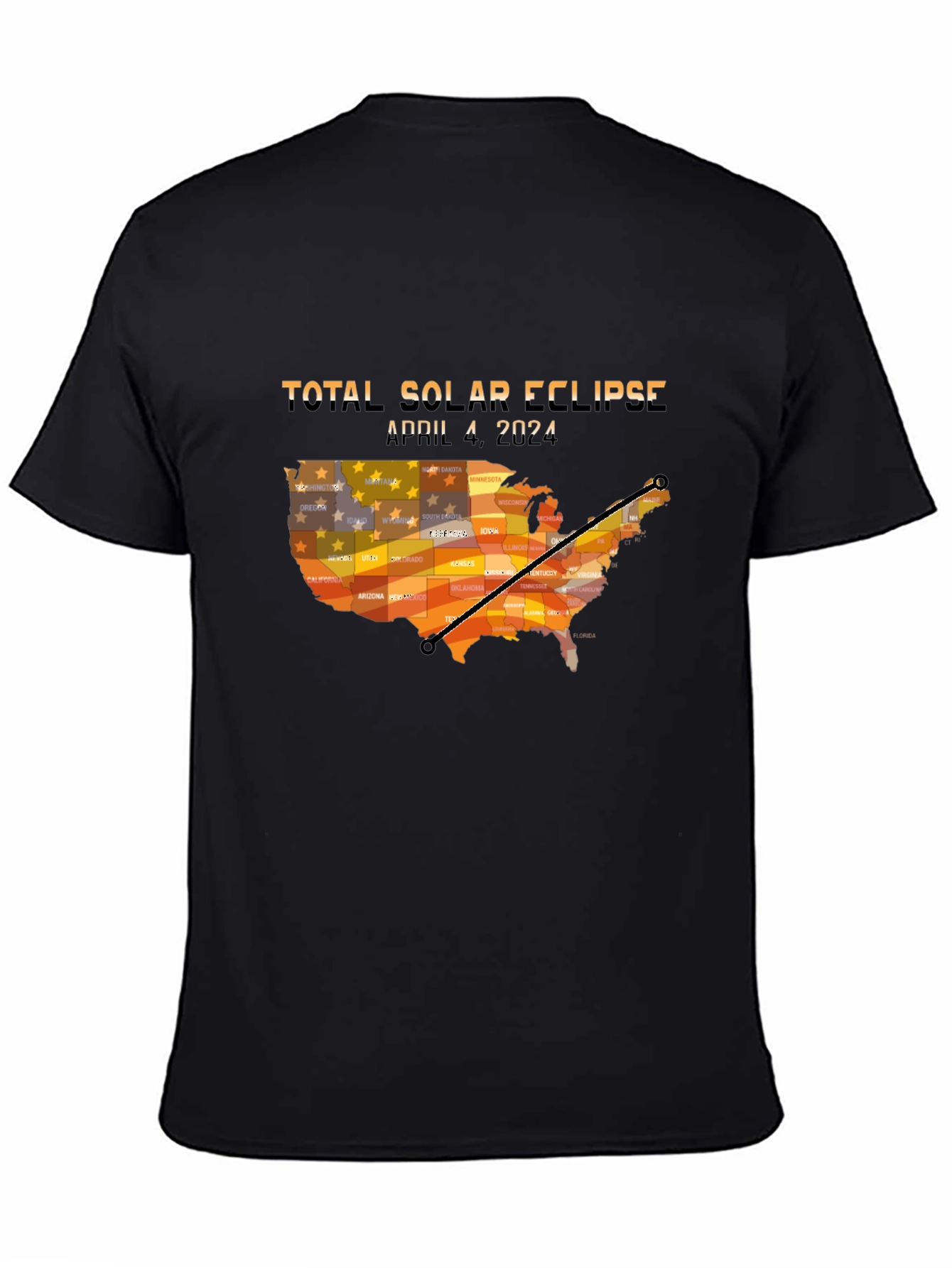 Total Solar Eclipse April 8 2024 USA T-Shirt