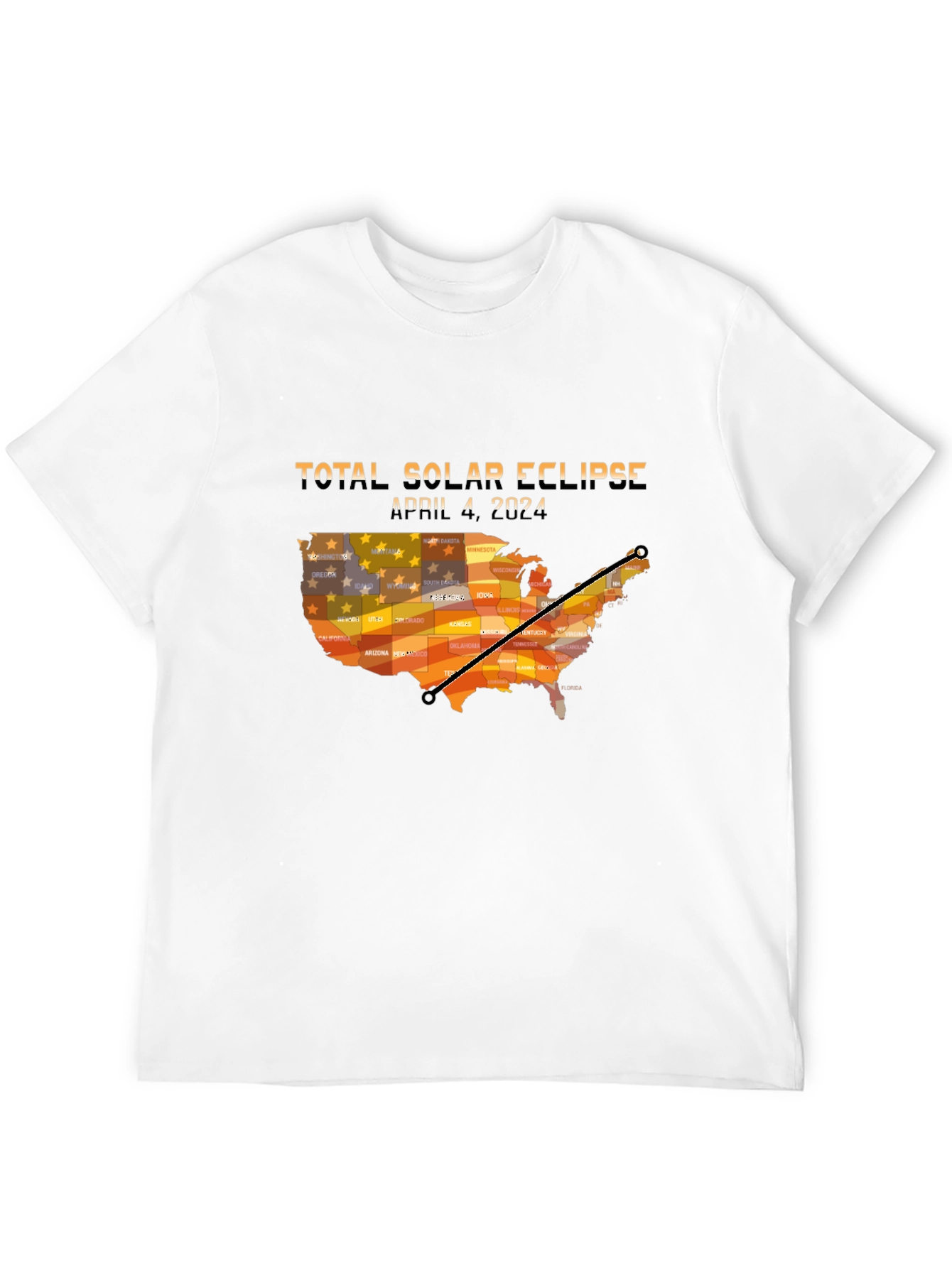 Total Solar Eclipse April 8 2024 USA T-Shirt