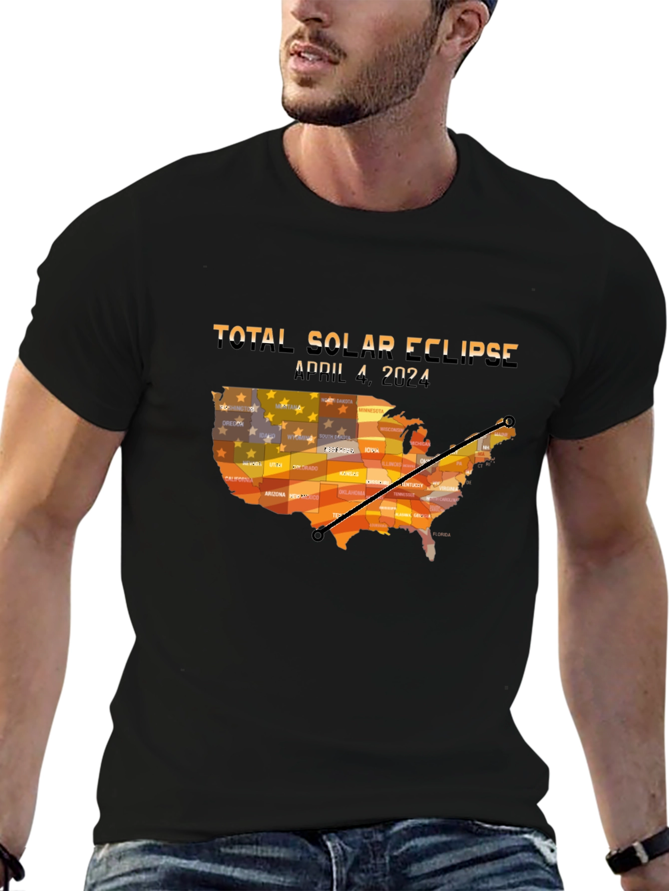 Total Solar Eclipse April 8 2024 USA T-Shirt