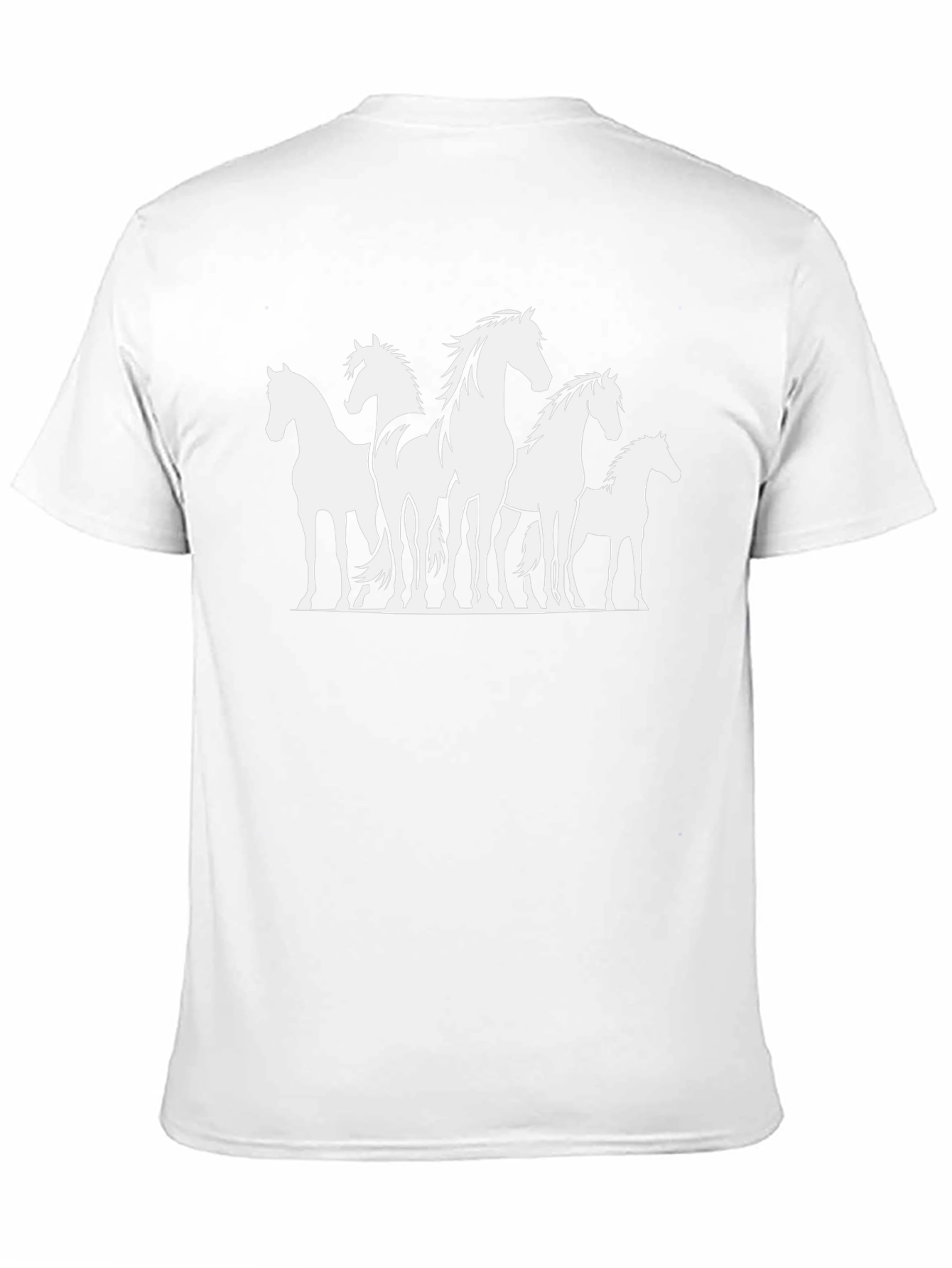 Horse Silhouette Graphic T-Shirt