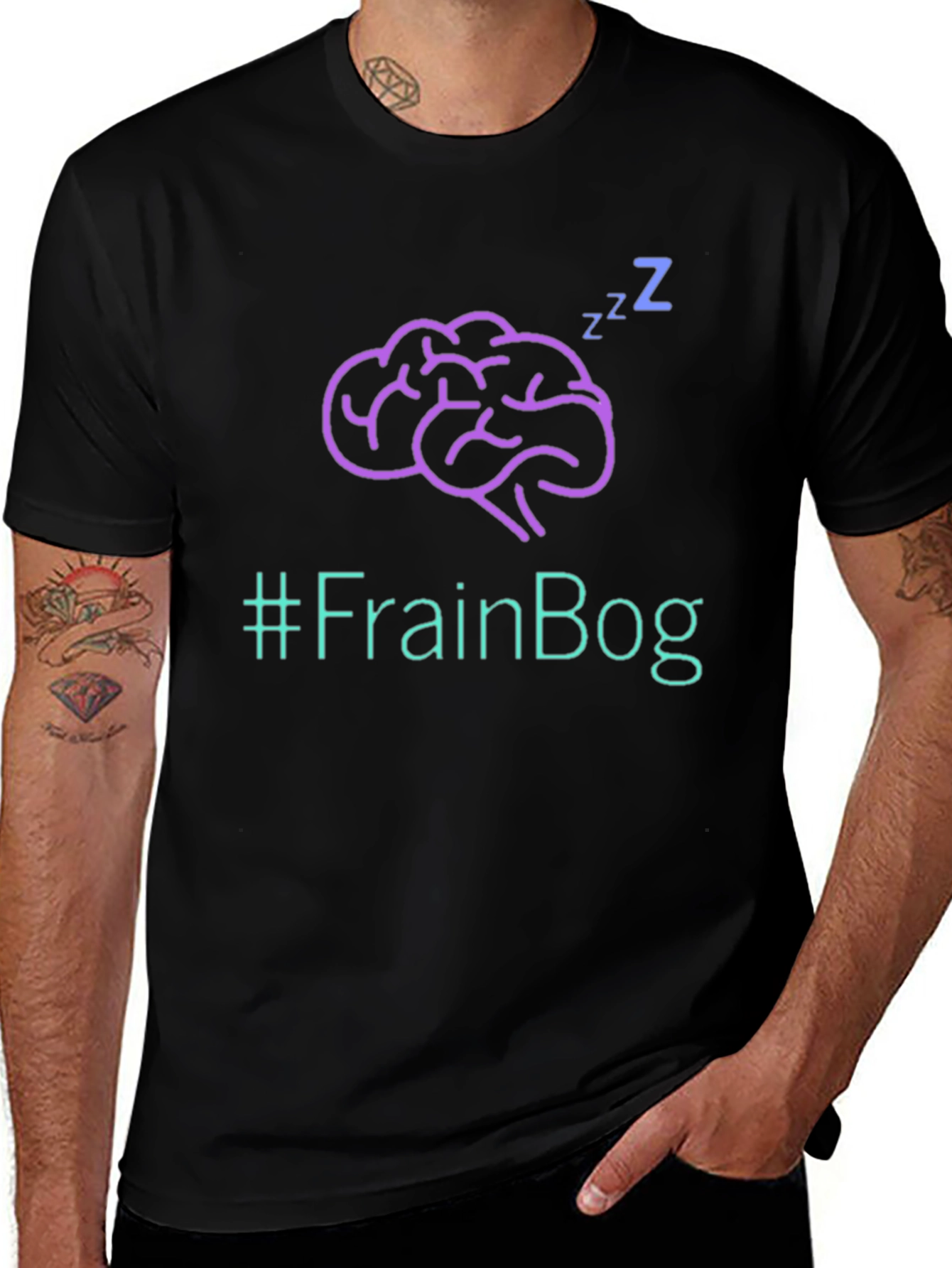 FrainBog Graphic Tee - Sleepy Brain T-Shirt