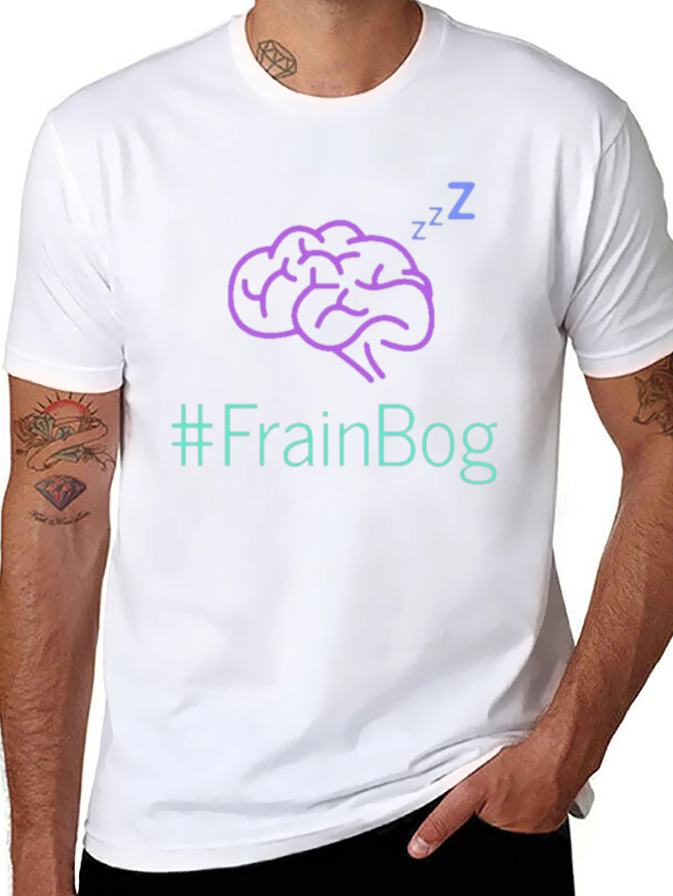 FrainBog Graphic Tee - Sleepy Brain T-Shirt