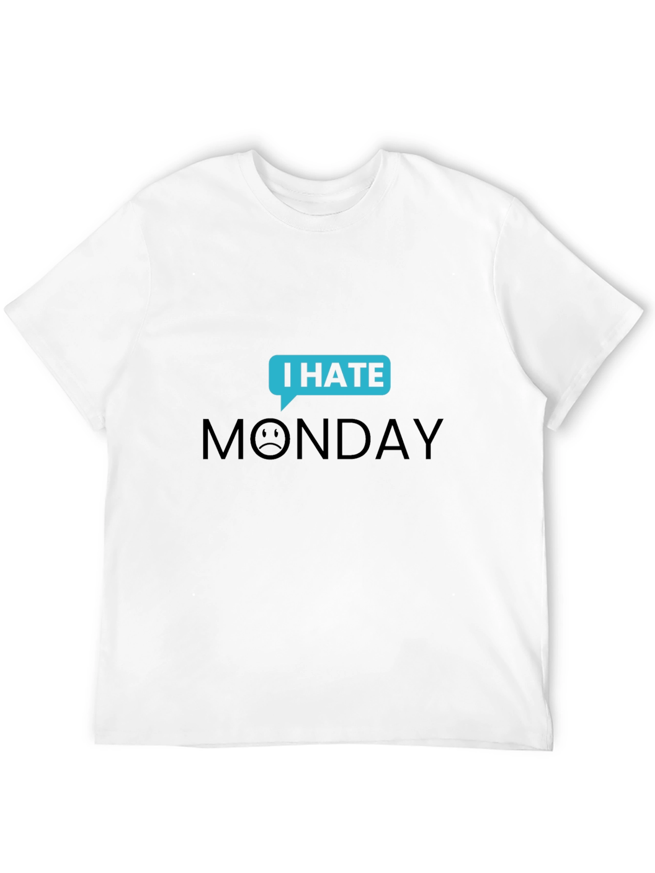 I Hate Monday Graphic T-Shirt - Black