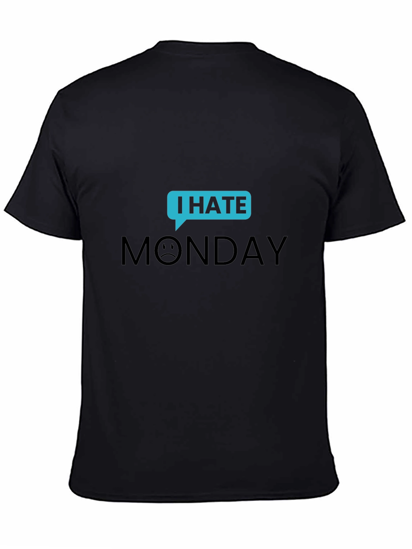 I Hate Monday Graphic T-Shirt - Black