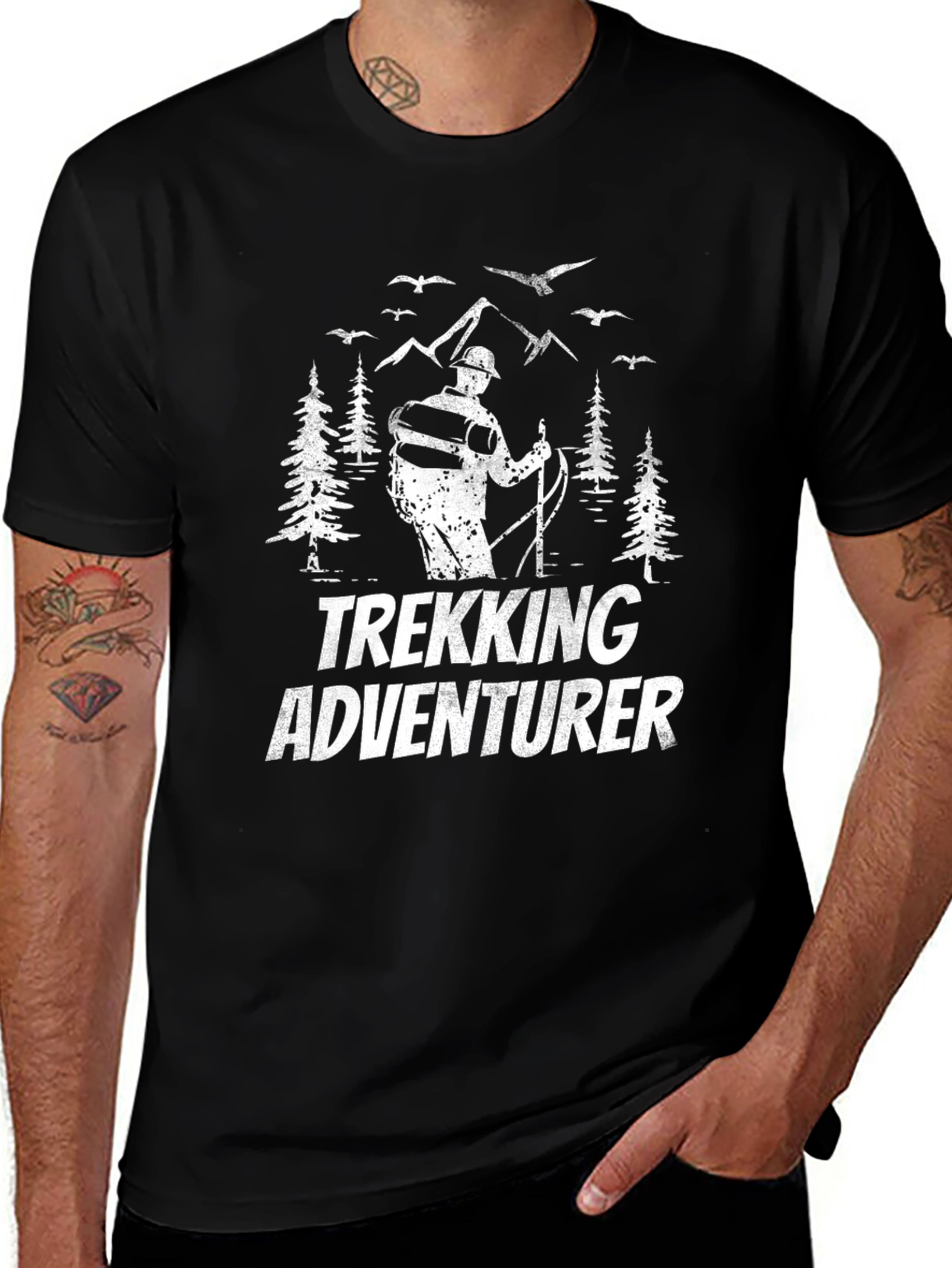 Trekking Adventurer Black T-Shirt