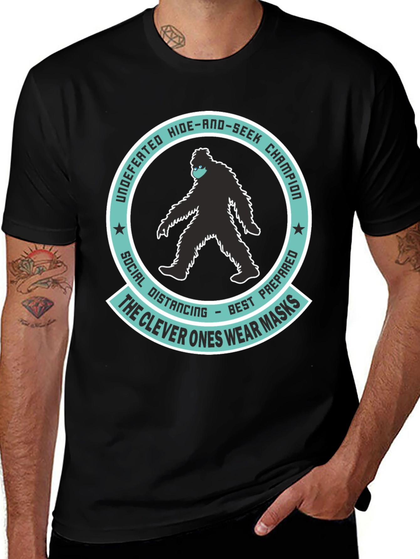 Bigfoot Social Distancing T-Shirt
