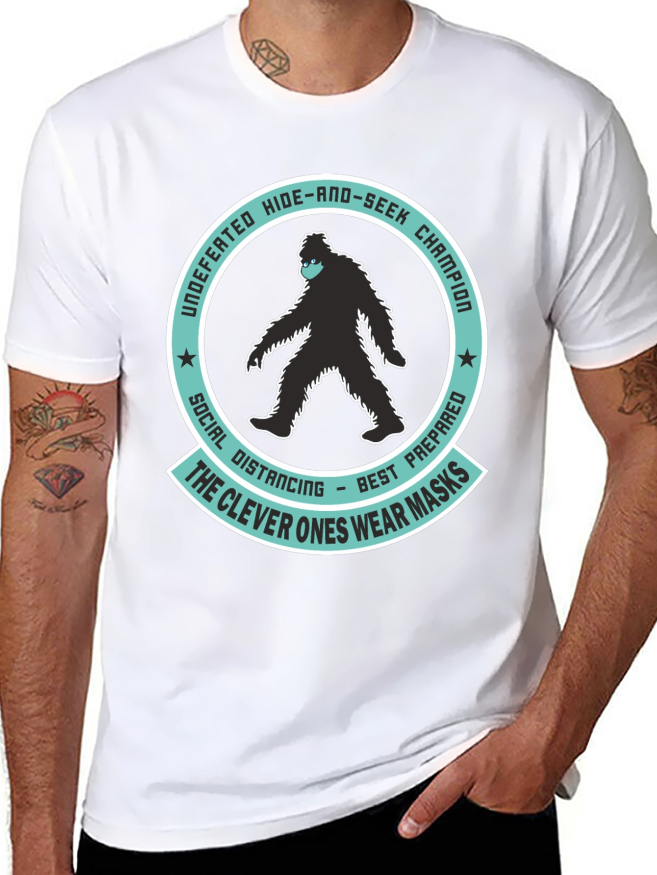 Bigfoot Social Distancing T-Shirt