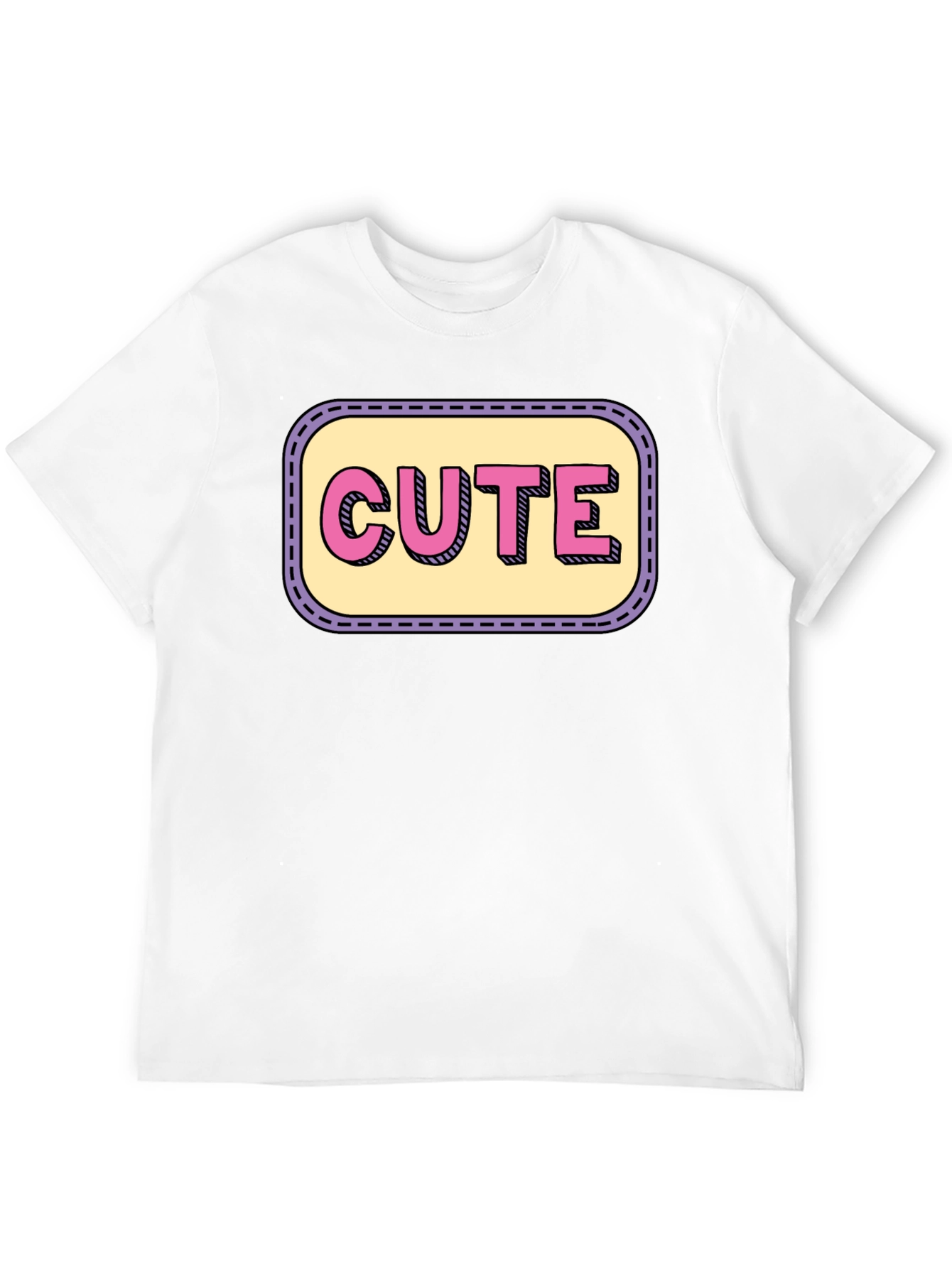 Cute Graphic Print Crew Neck T-Shirt