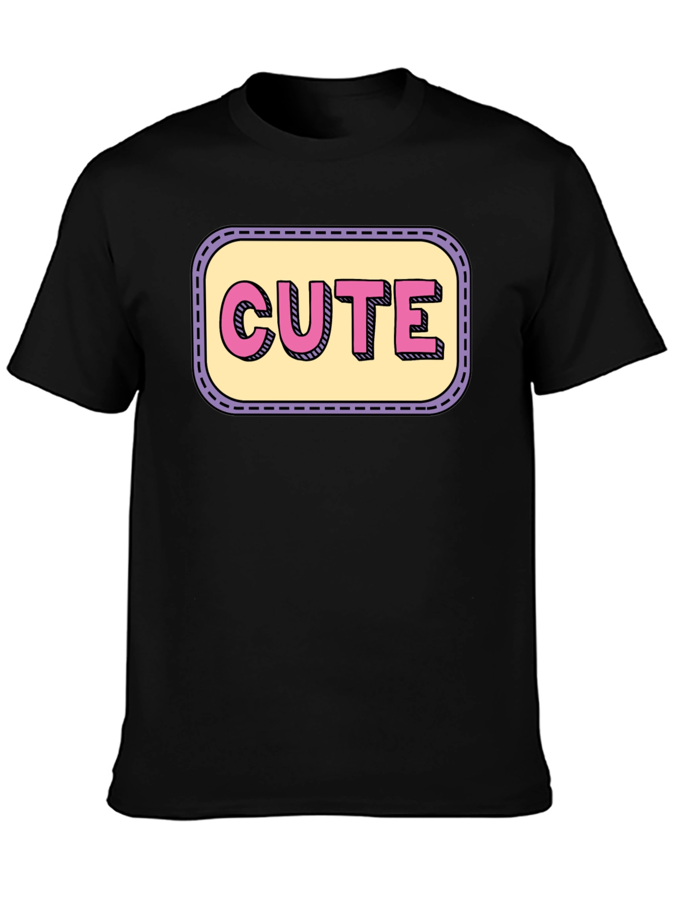 Cute Graphic Print Crew Neck T-Shirt