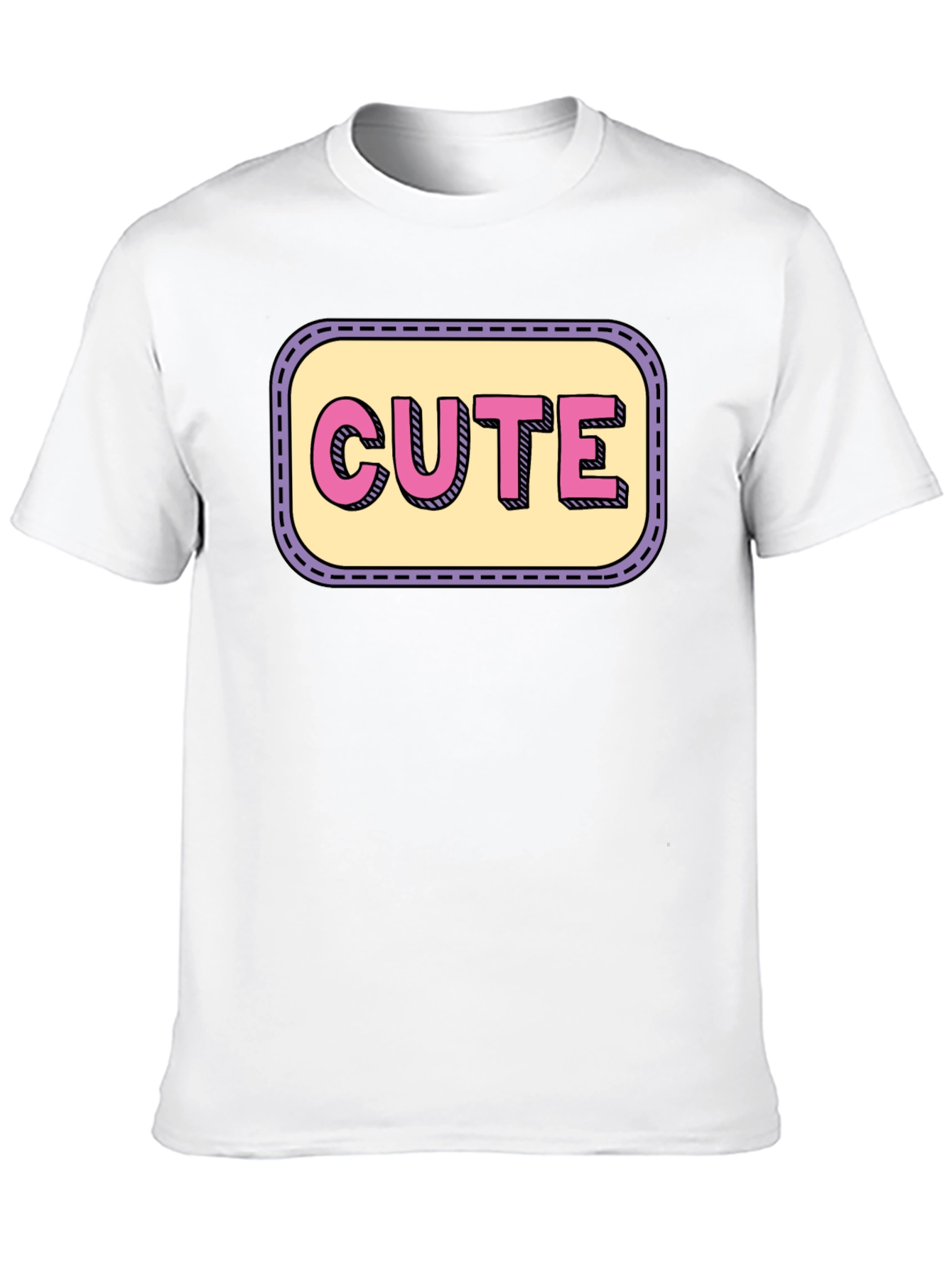 Cute Graphic Print Crew Neck T-Shirt