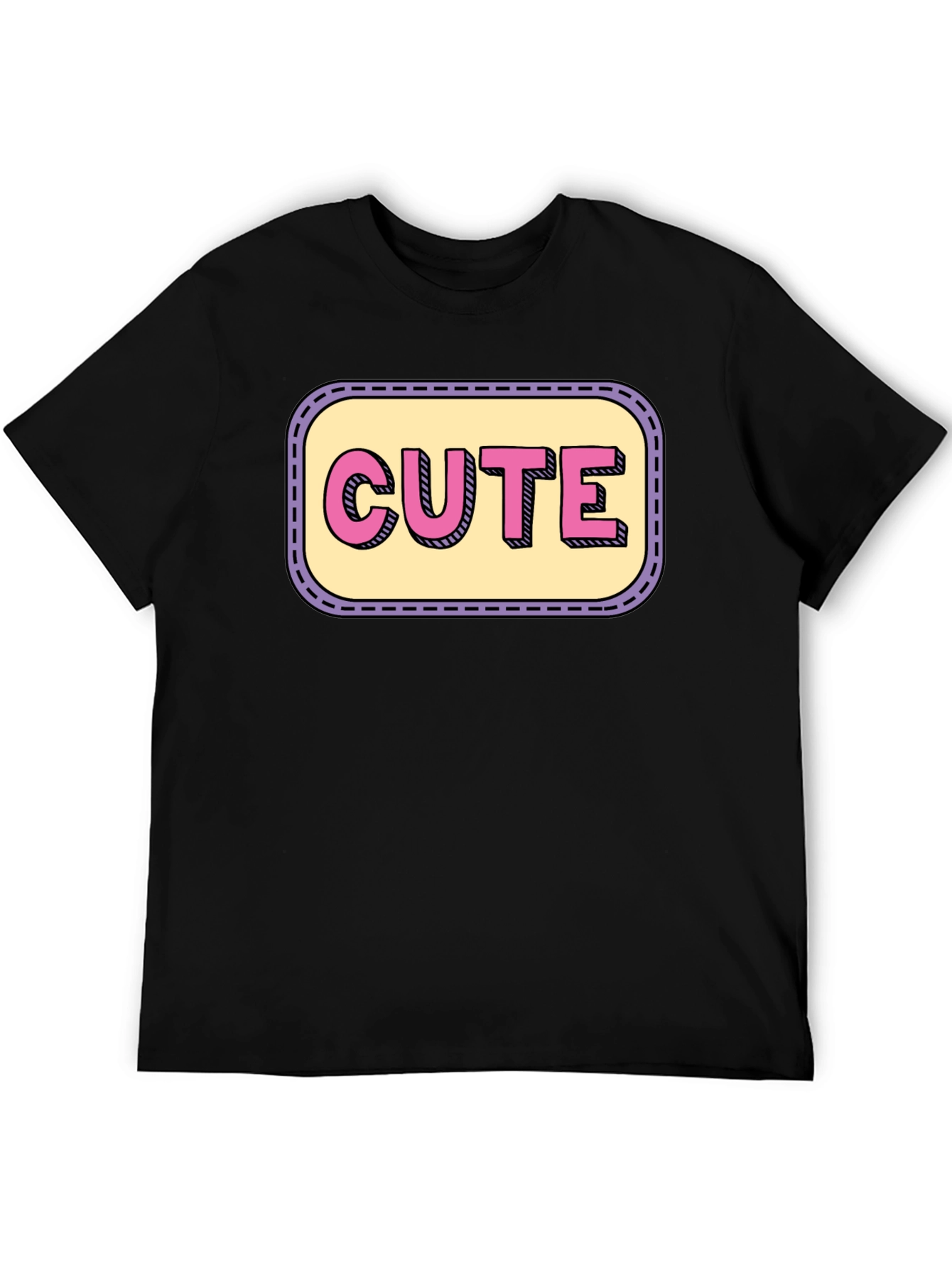 Cute Graphic Print Crew Neck T-Shirt