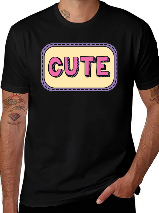 Cute Graphic Print Crew Neck T-Shirt
