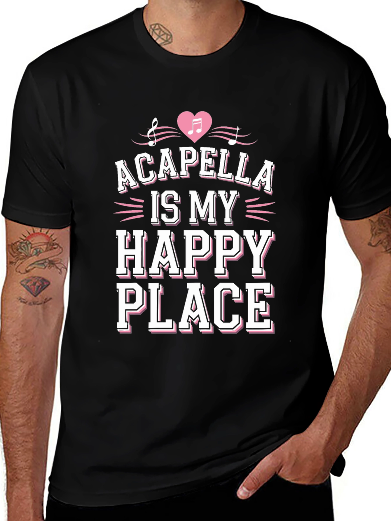 Acapella Is My Happy Place Graphic Tee