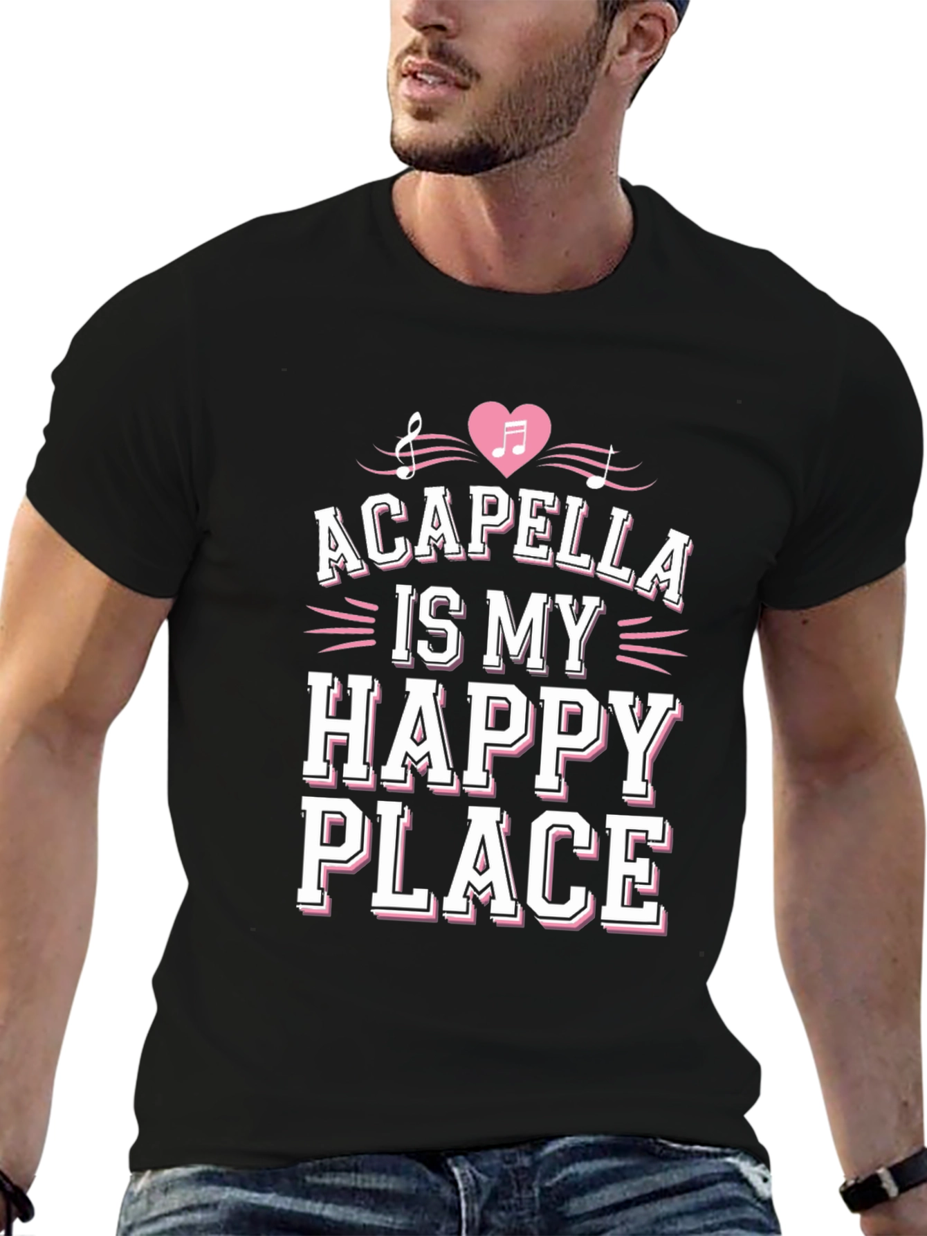 Acapella Is My Happy Place Graphic Tee