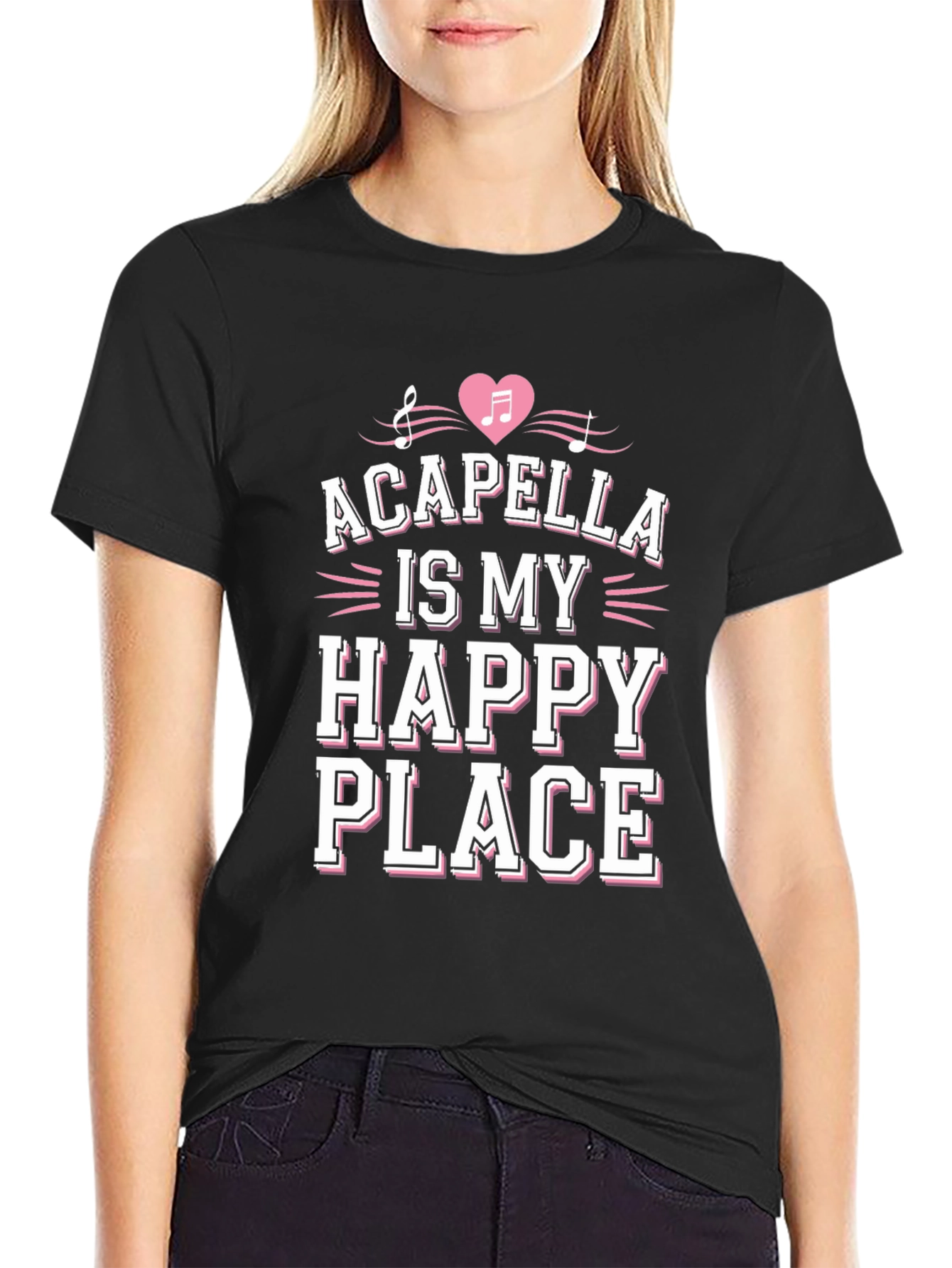 Acapella Is My Happy Place Graphic Tee