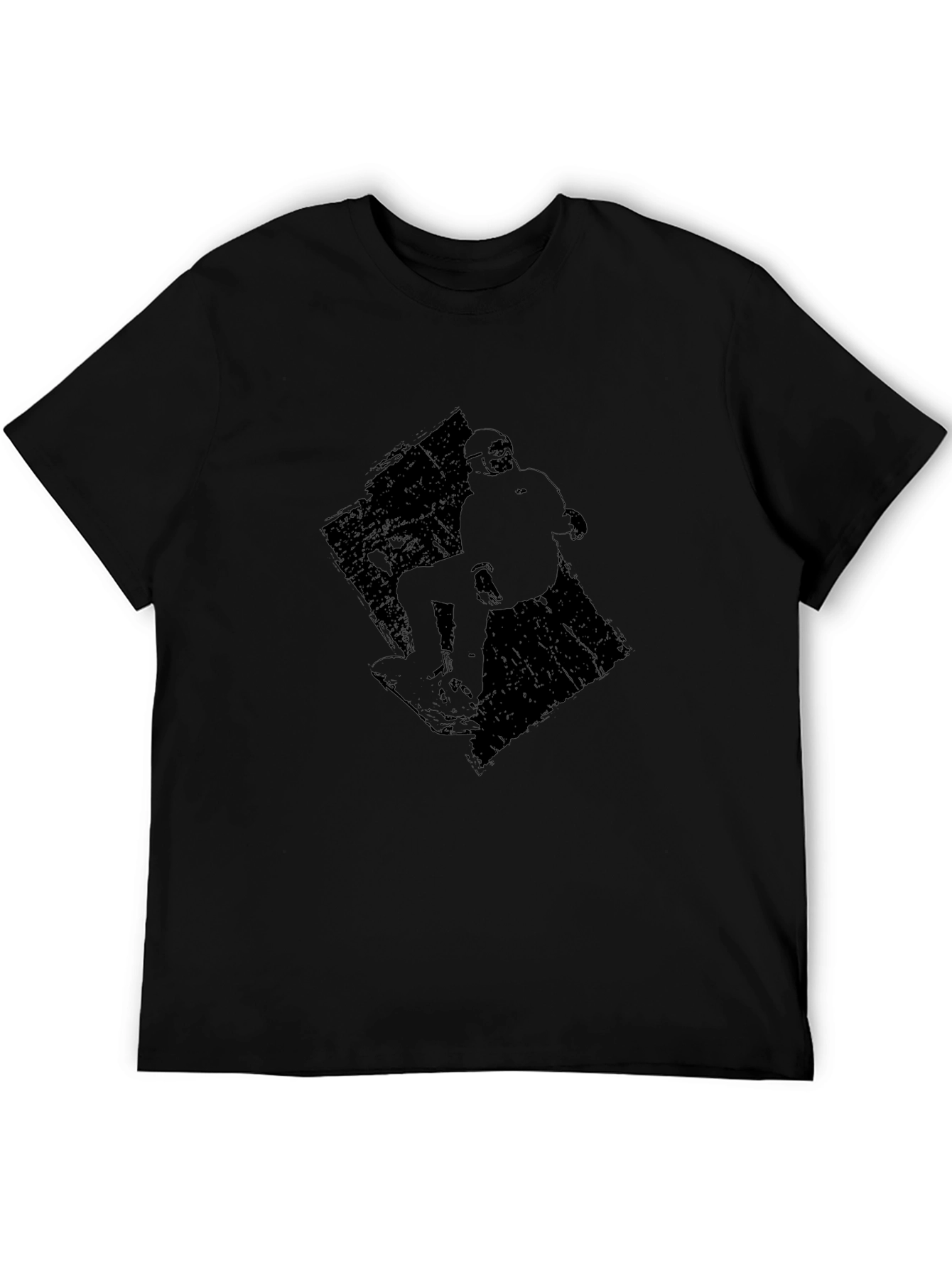 Snowboarder Graphic Black Tee
