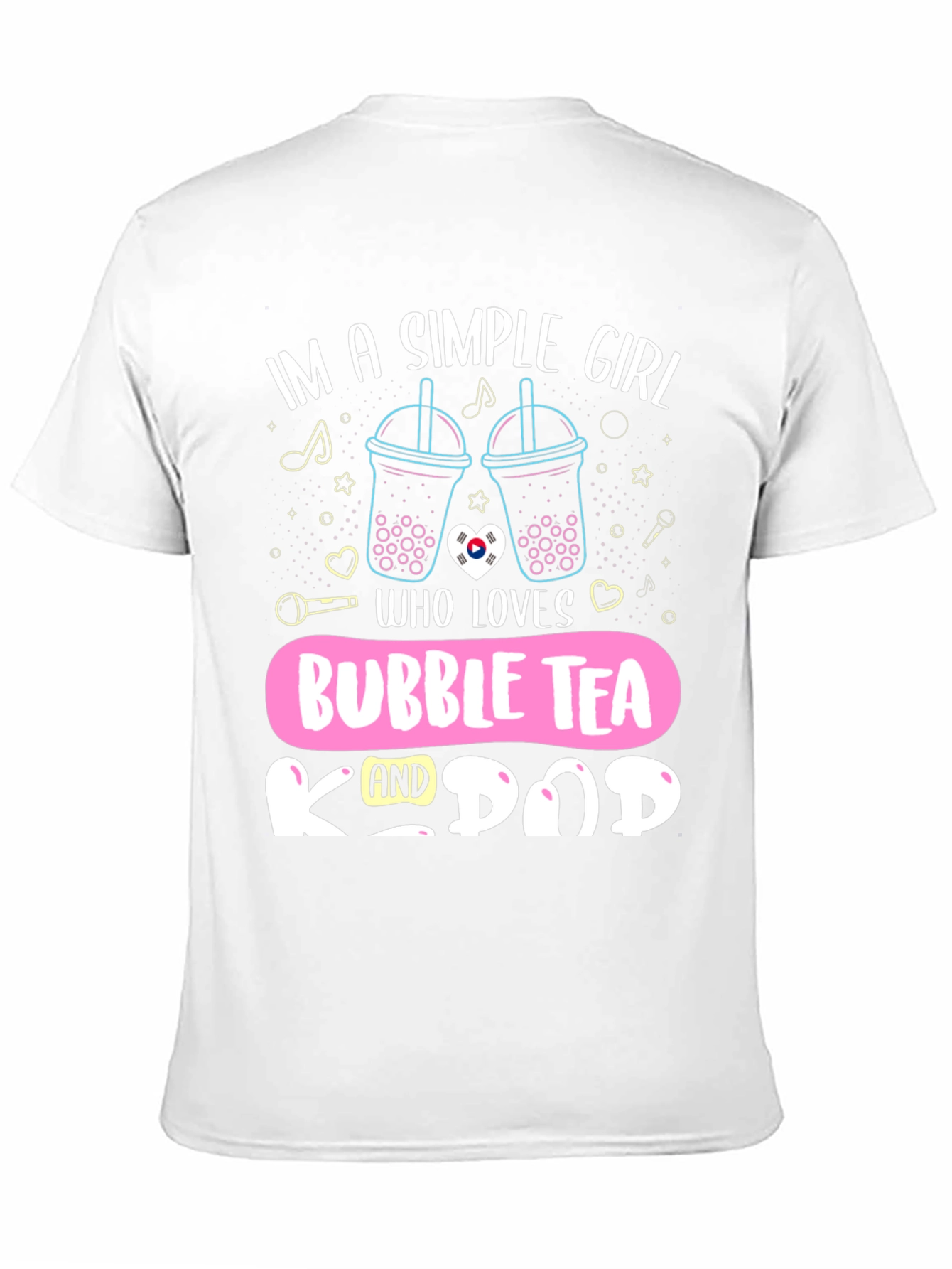 Simple Girl Bubble Tea K-Pop T-Shirt