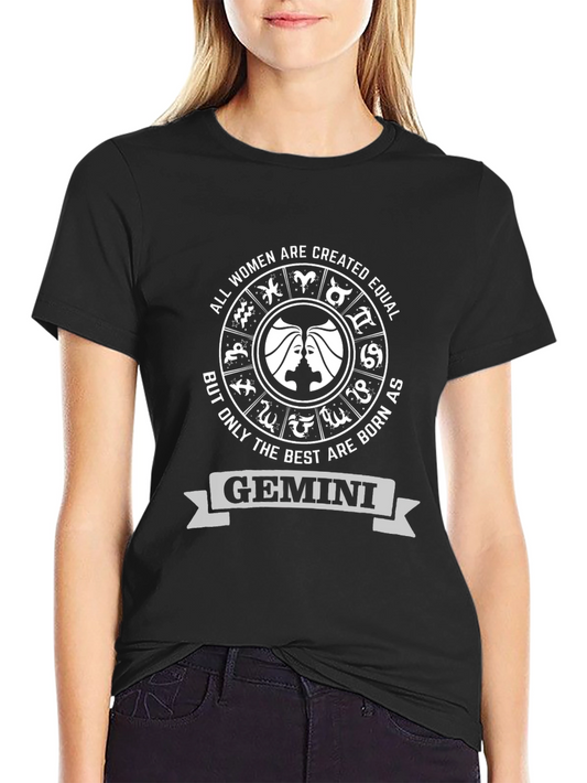 Gemini Zodiac Womens T-Shirt