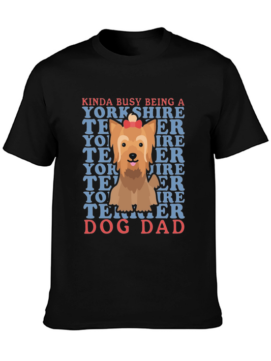 Dog Dad Yorkshire Terrier Graphic T-Shirt