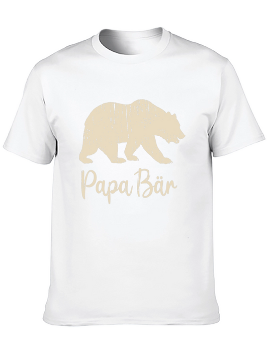 Papa Bär T-Shirt - Distressed Bear Graphic Tee