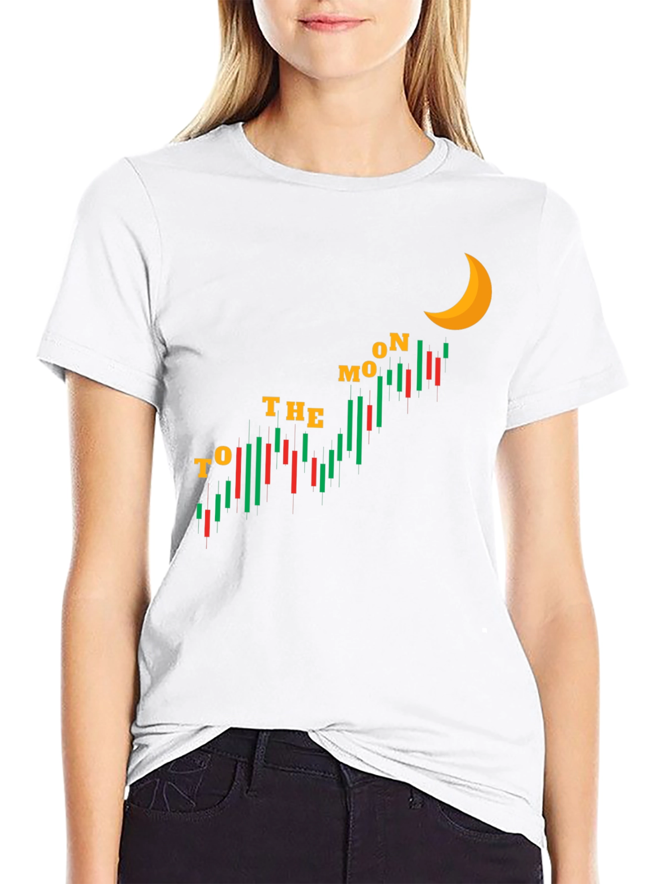 To The Moon Stock Market T-Shirt