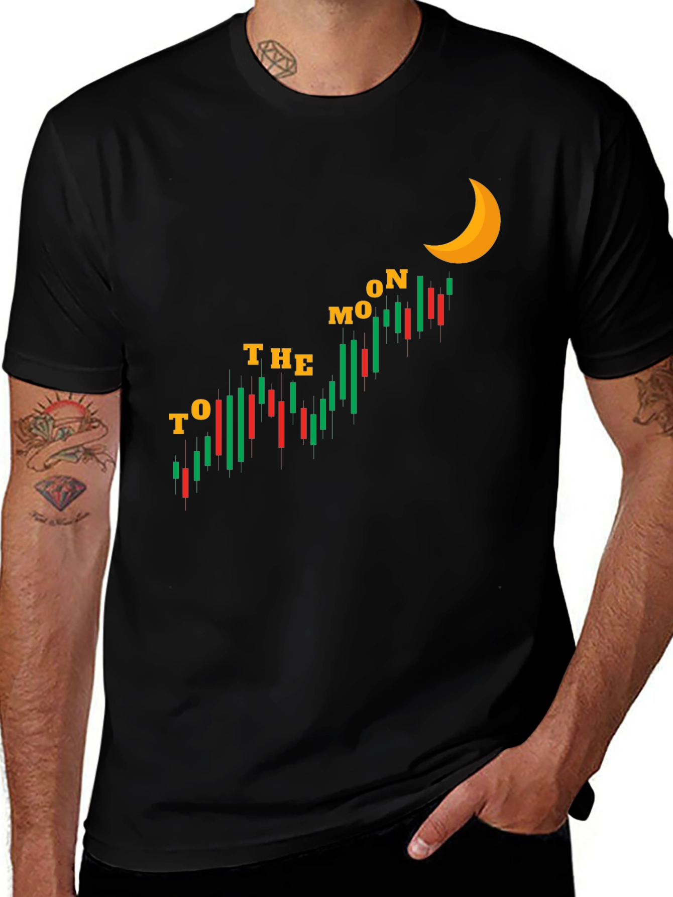 To The Moon Stock Market T-Shirt