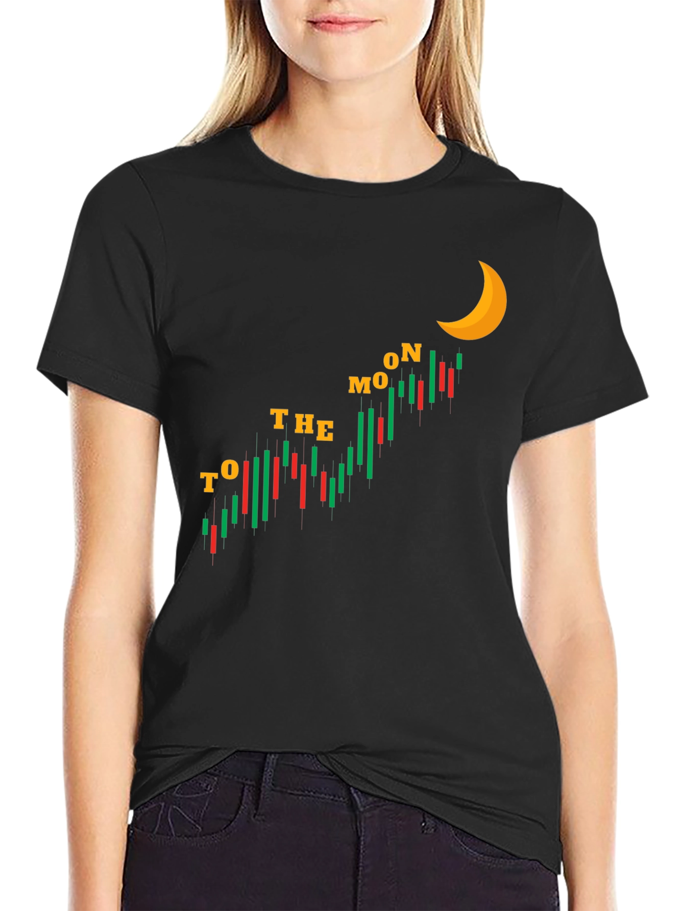 To The Moon Stock Market T-Shirt