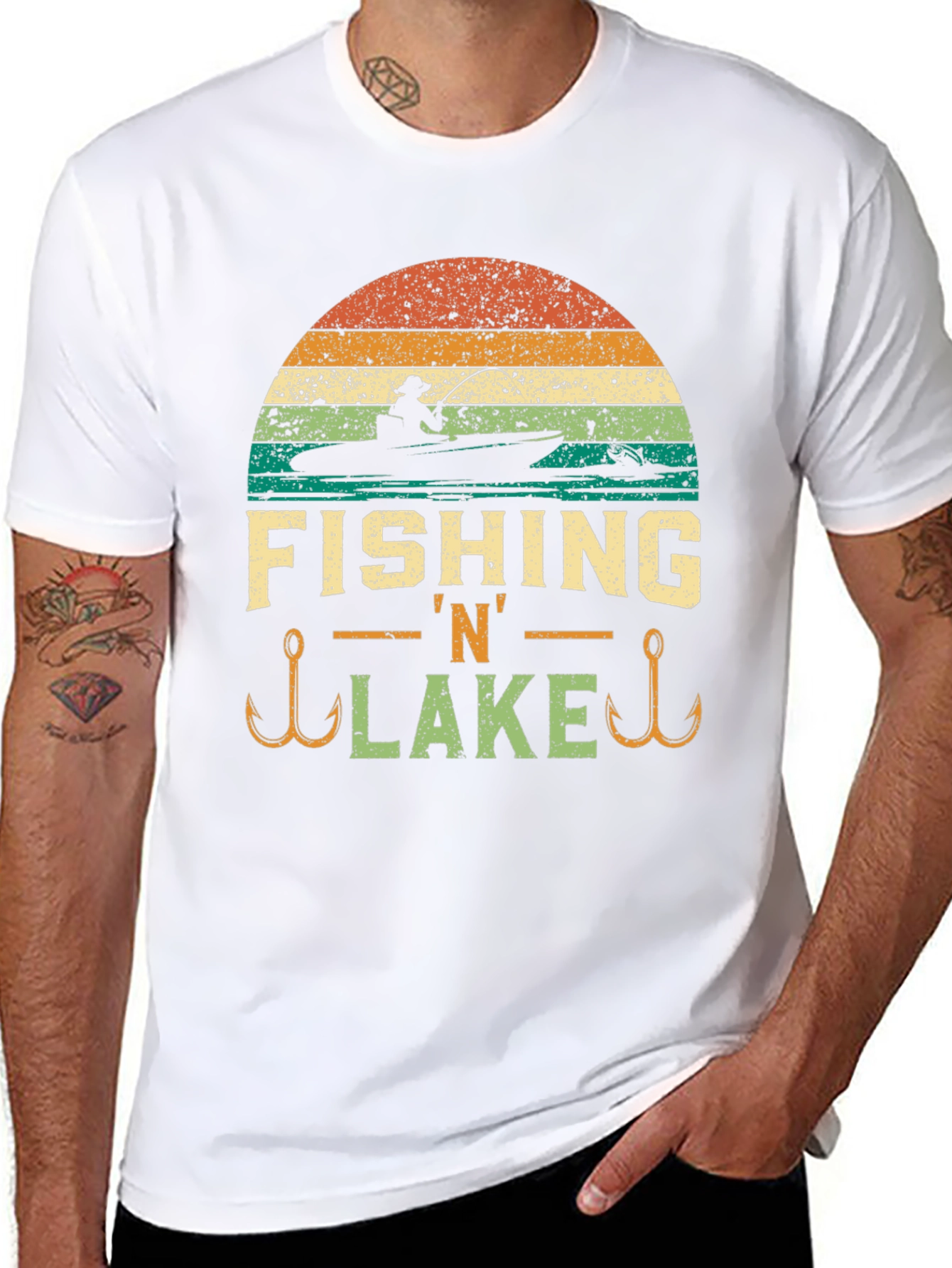 Fishing N Lake Graphic Tee