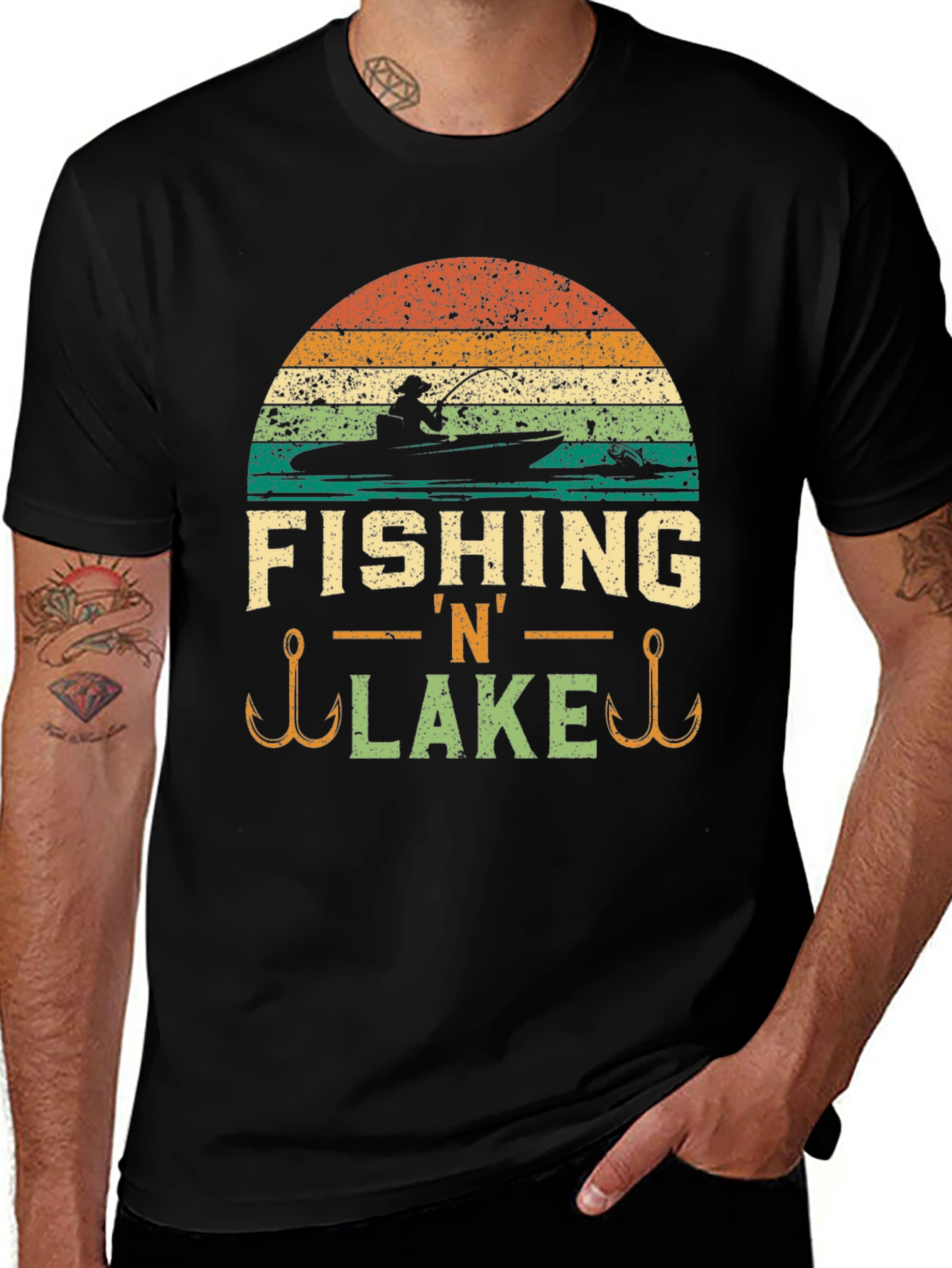 Fishing N Lake Graphic Tee