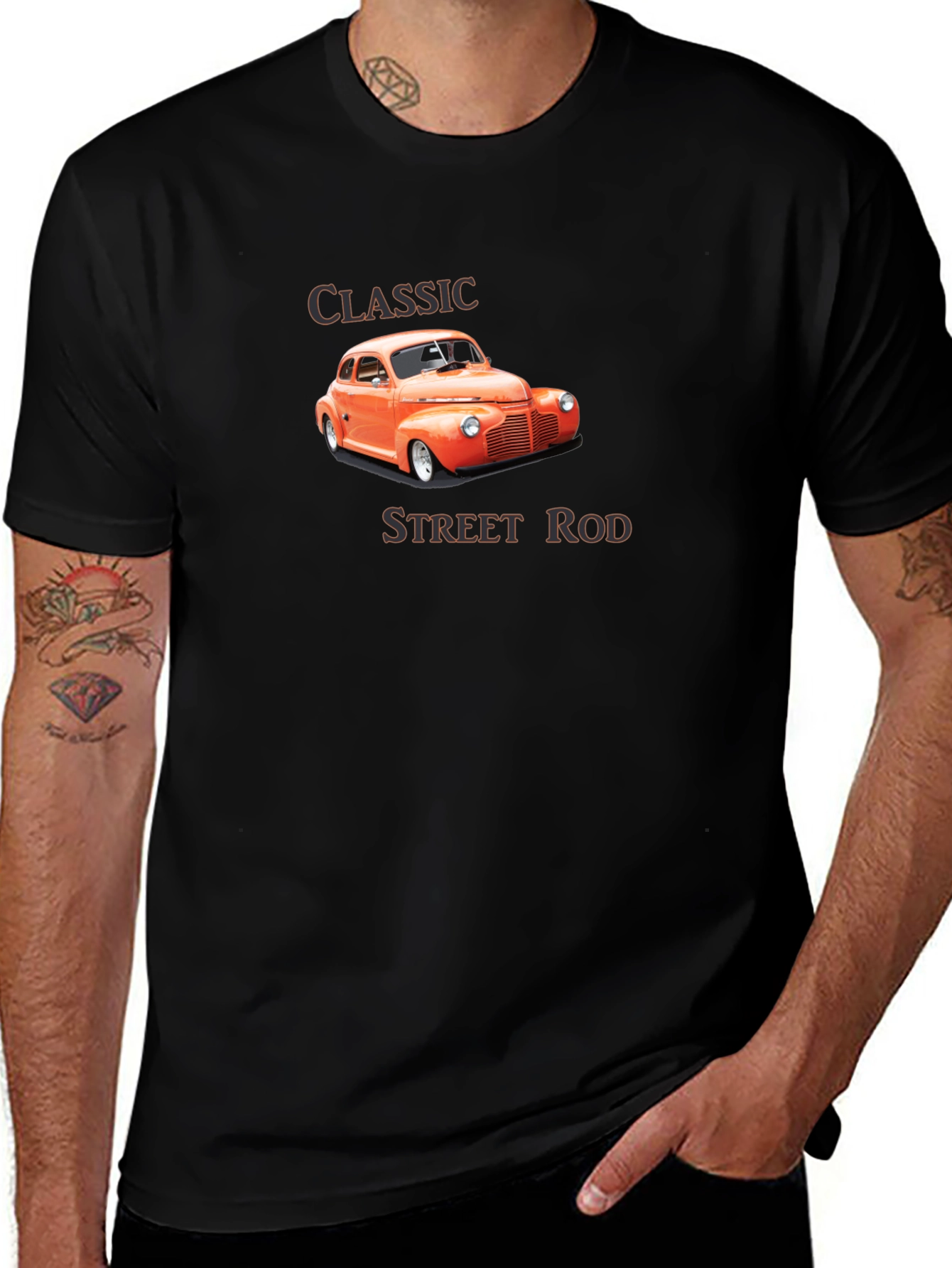 Classic Street Rod Graphic T-Shirt - Black