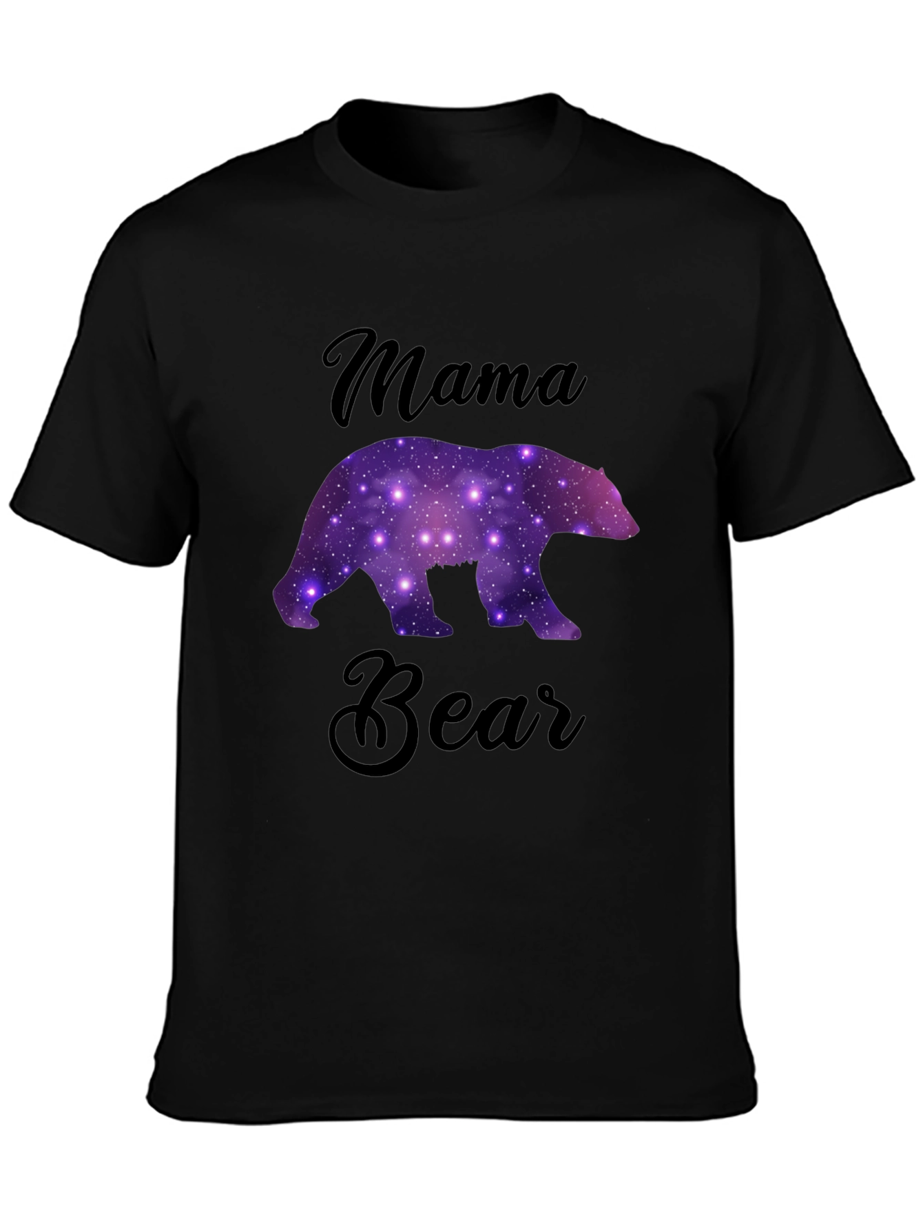 Mama Bear Galaxy Graphic T-Shirt