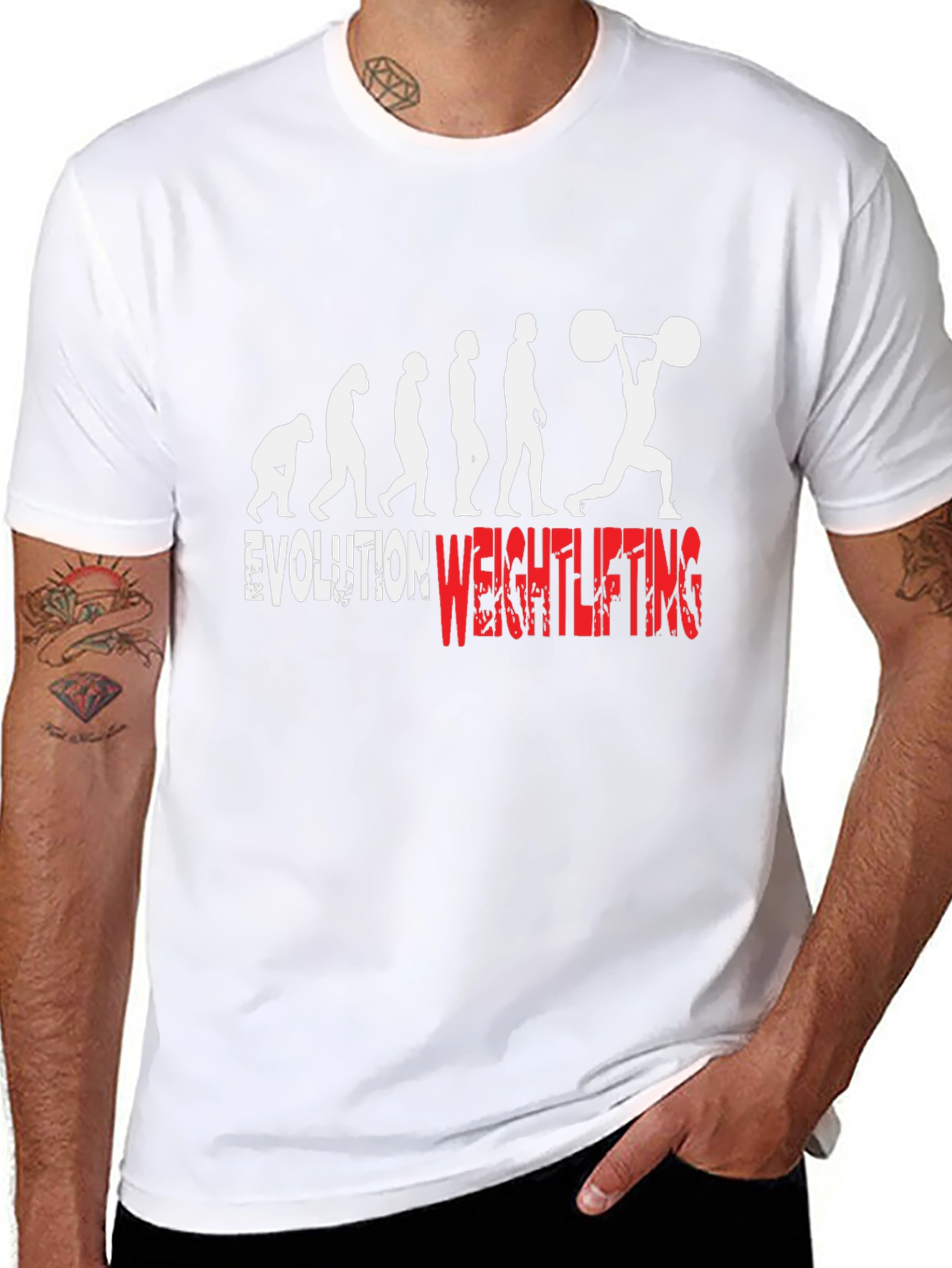 Evolution Weightlifting Graphic Tee - Black Cotton