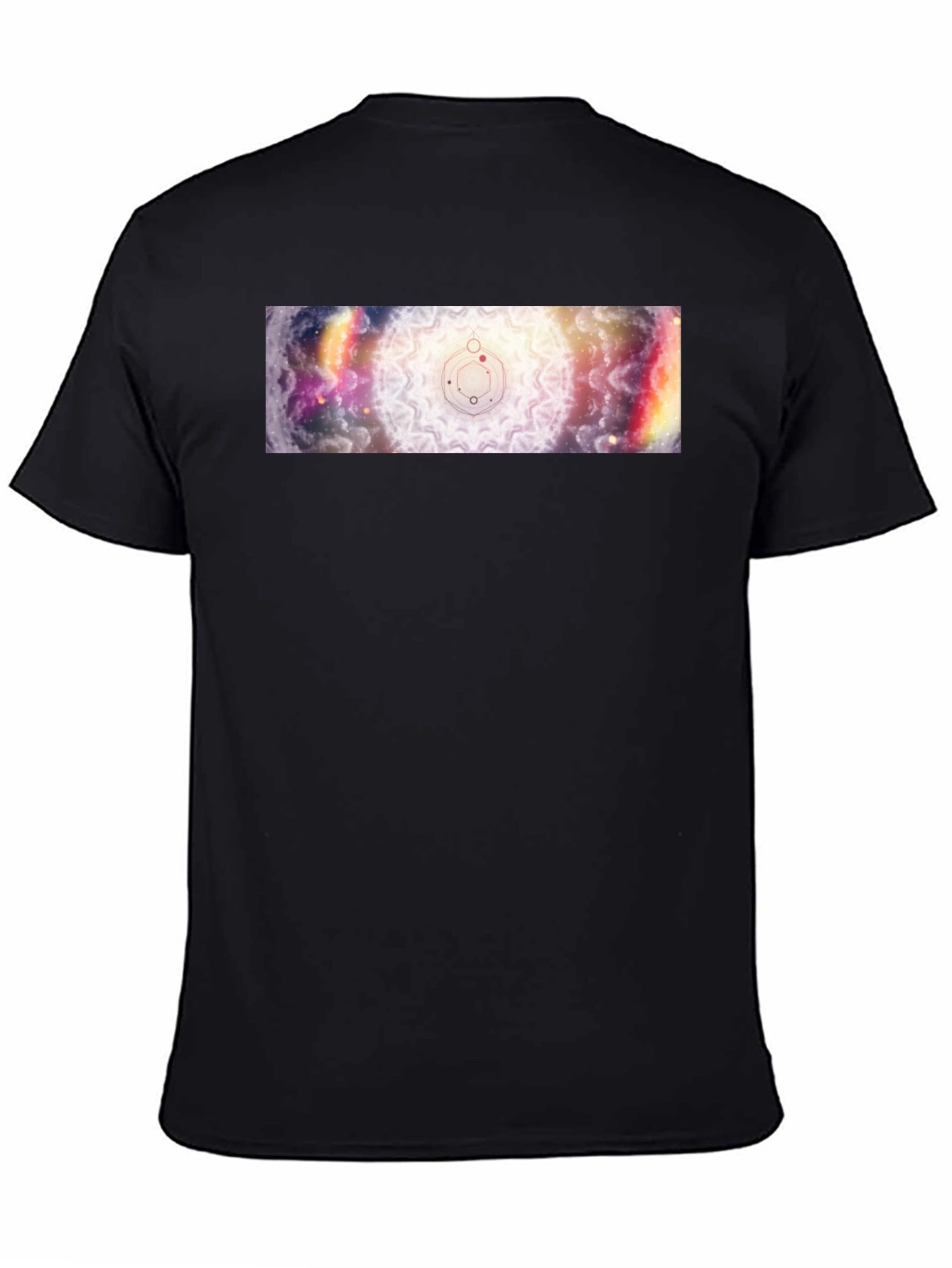 Celestial Mandala Graphic Black T-Shirt