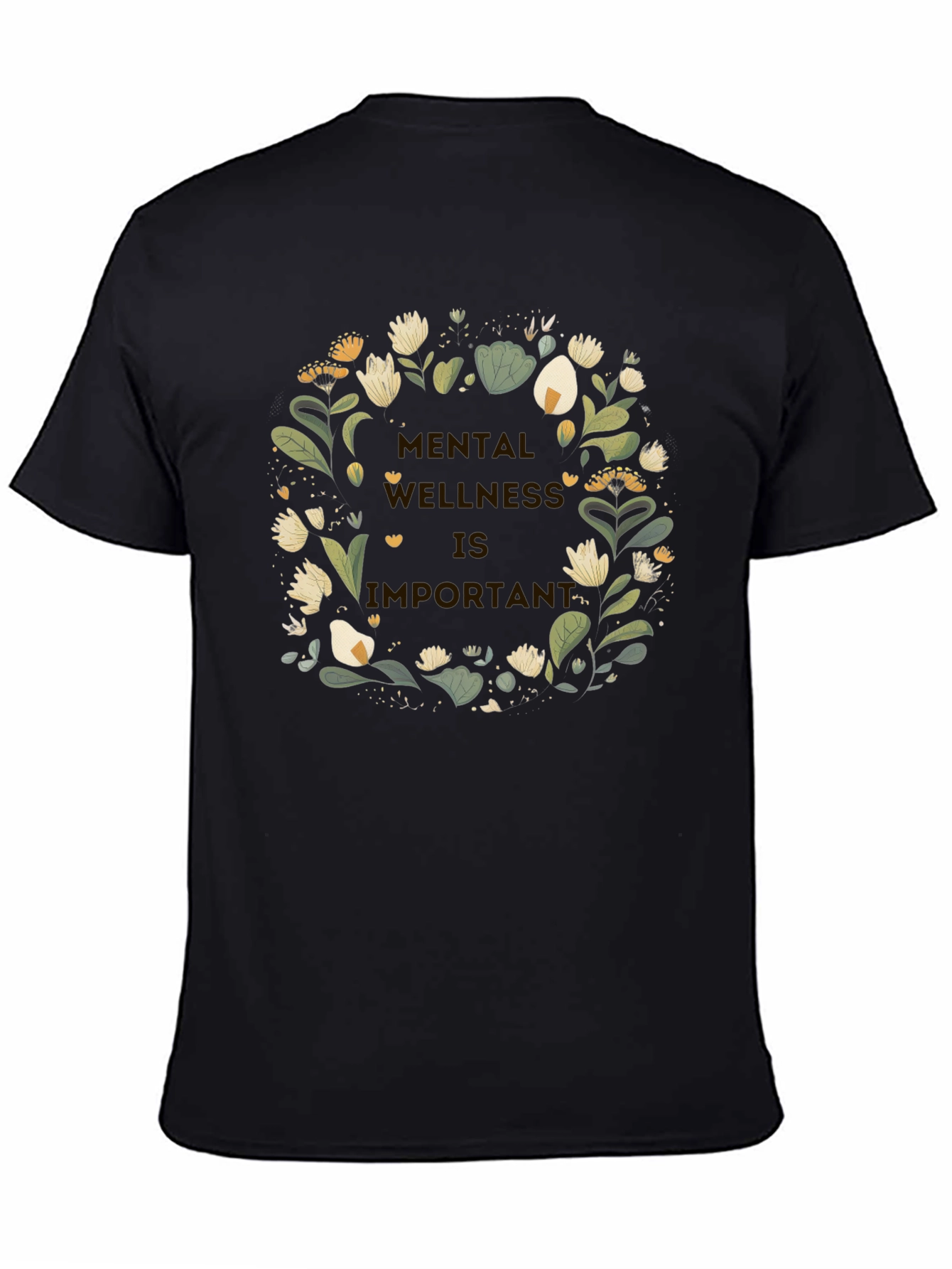 Mental Wellness Floral Graphic T-Shirt