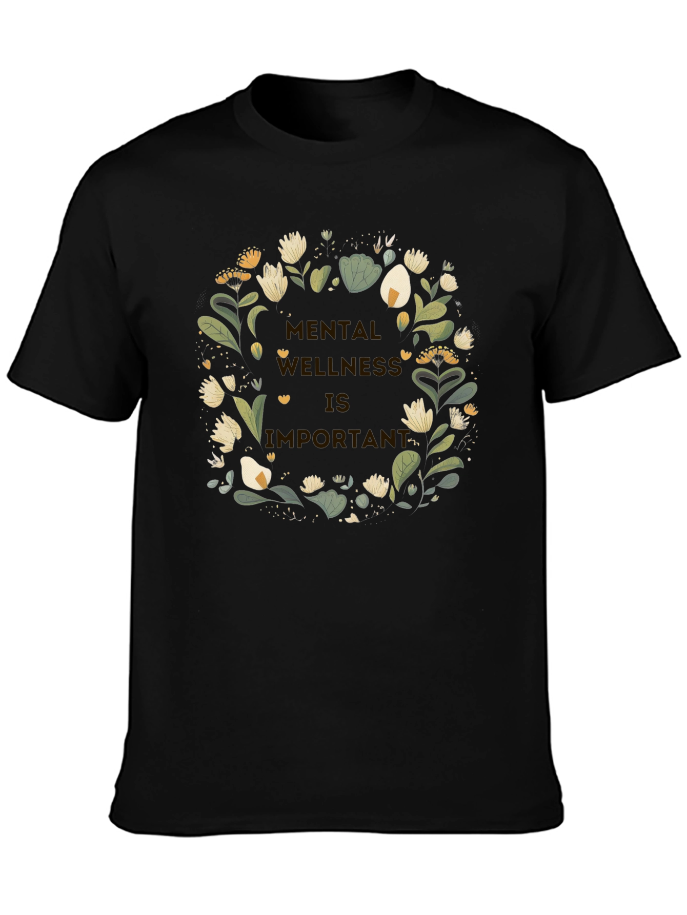 Mental Wellness Floral Graphic T-Shirt
