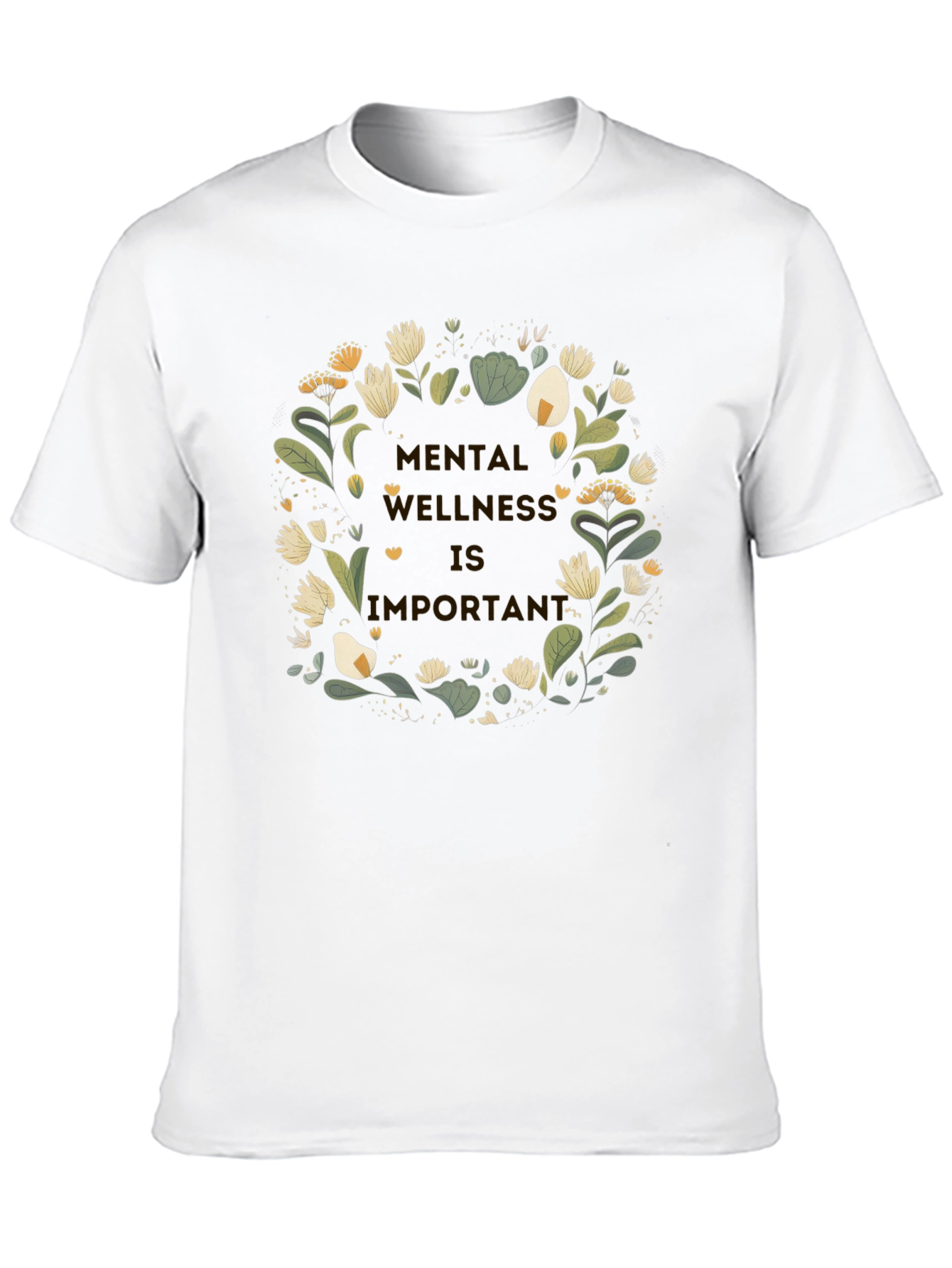 Mental Wellness Floral Graphic T-Shirt