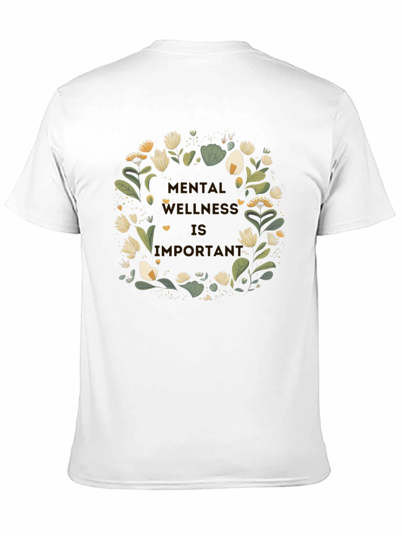 Mental Wellness Floral Graphic T-Shirt