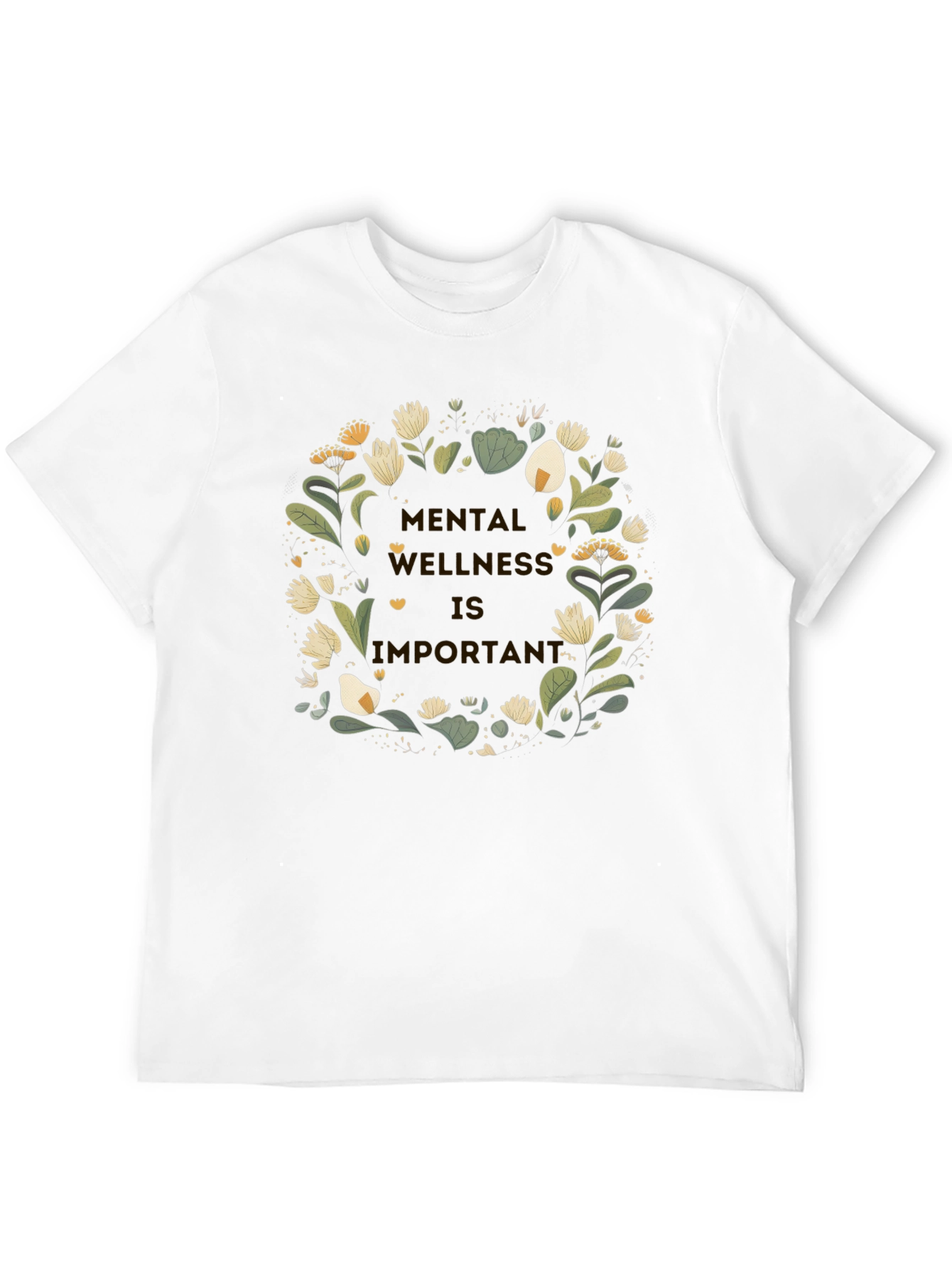 Mental Wellness Floral Graphic T-Shirt