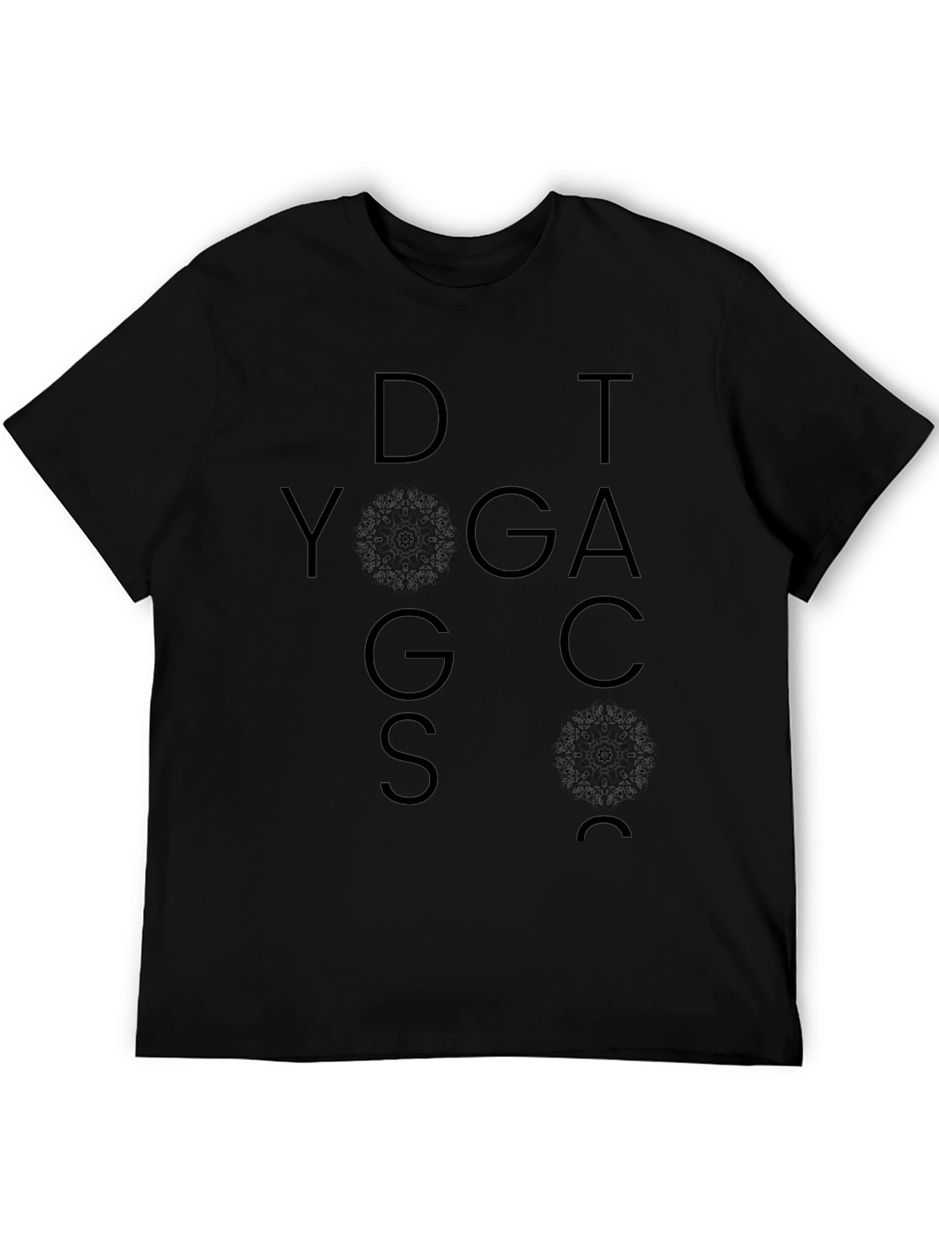 DOG YOGA T-Shirt - Mens Black Graphic Tee