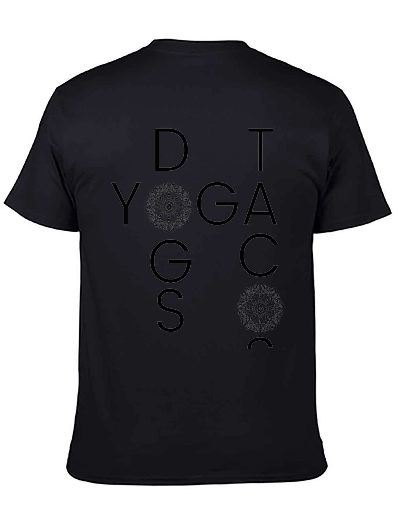 DOG YOGA T-Shirt - Mens Black Graphic Tee