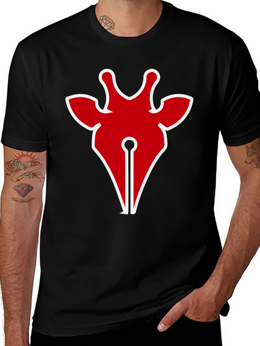 Giraffe Head Graphic Tee - Cool Animal Design