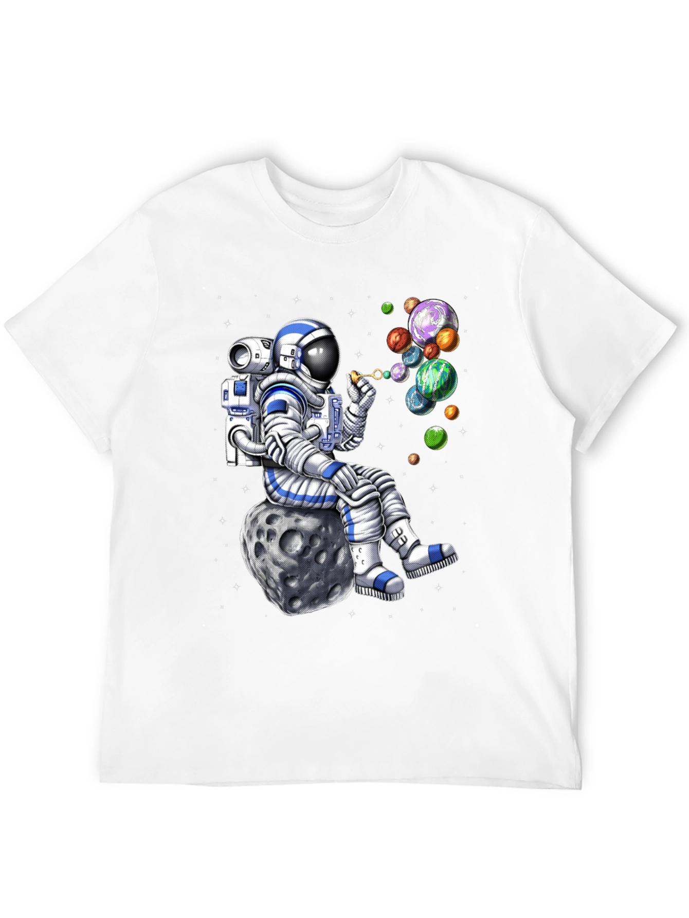 Astronaut Blowing Bubbles T-Shirt