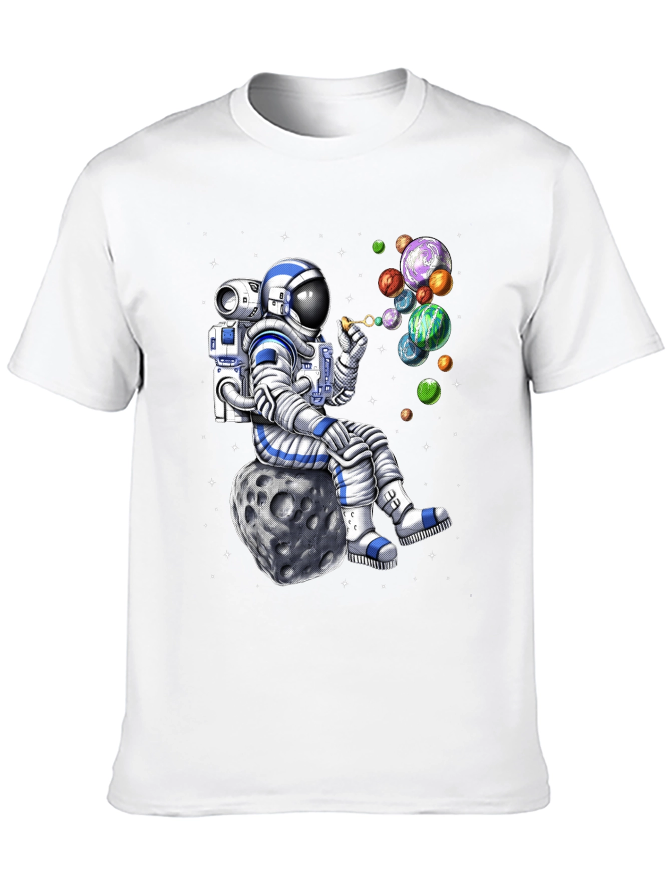 Astronaut Blowing Bubbles T-Shirt