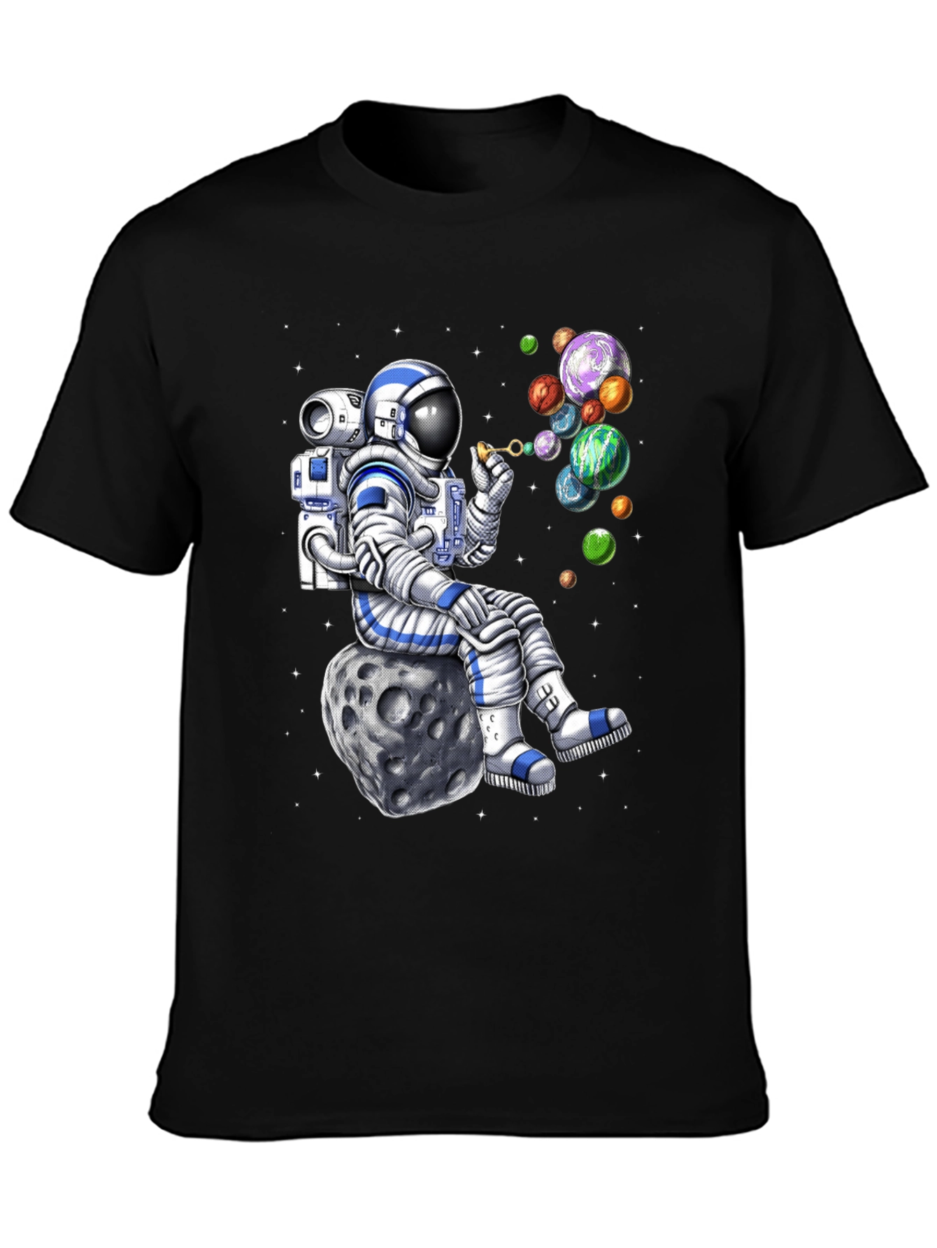 Astronaut Blowing Bubbles T-Shirt