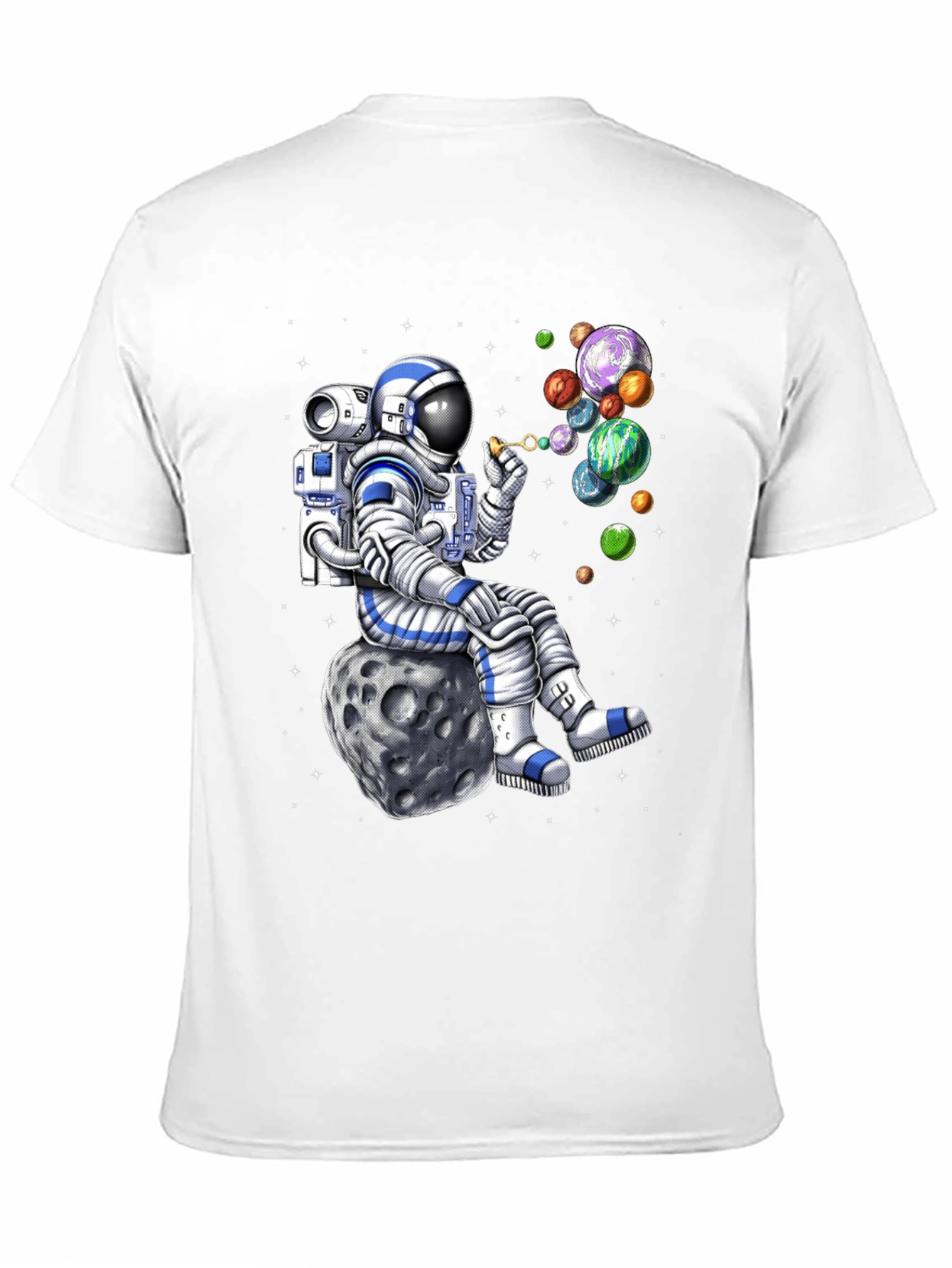 Astronaut Blowing Bubbles T-Shirt