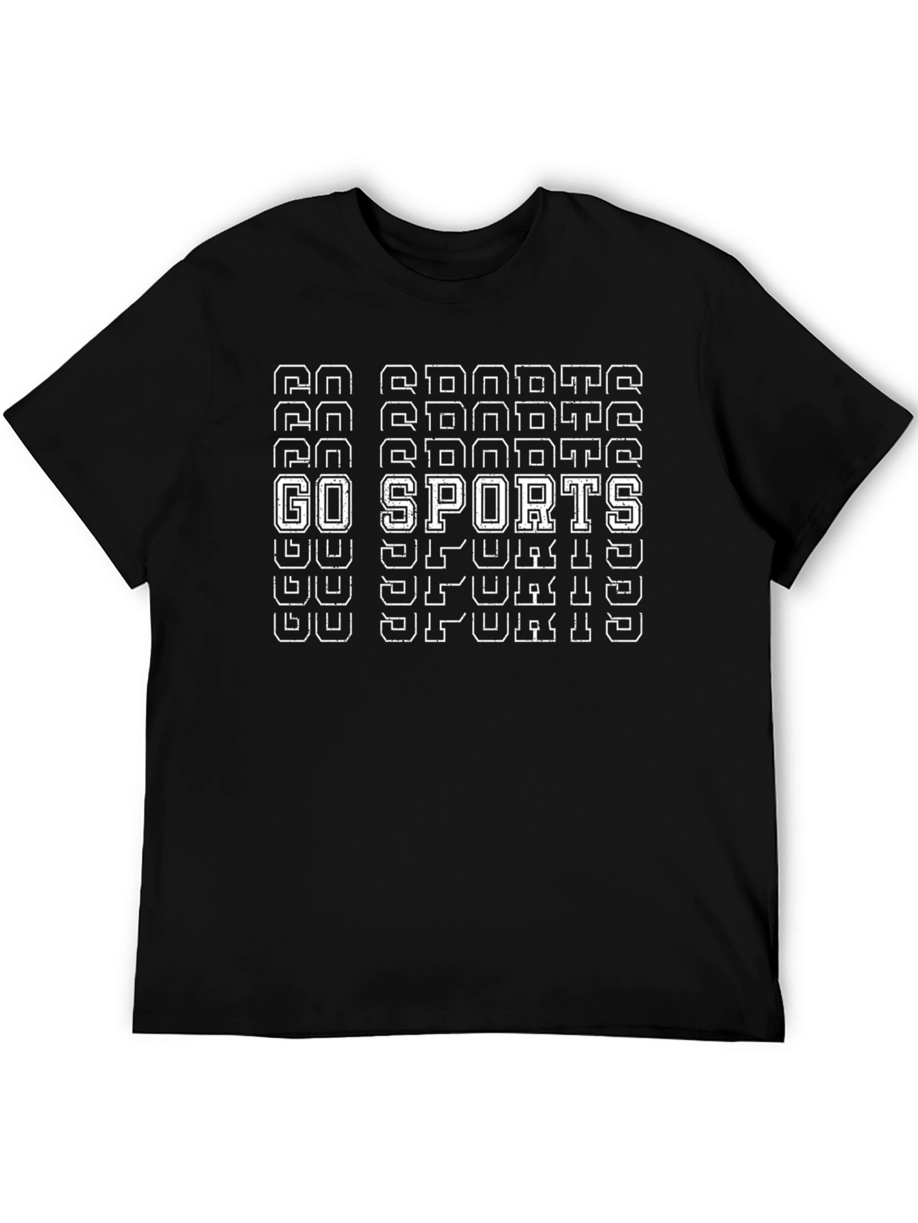Go Sports T-Shirt - Black Graphic Tee