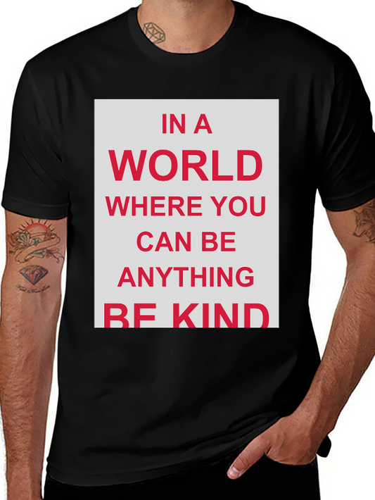 Be Kind Graphic T-Shirt - Black
