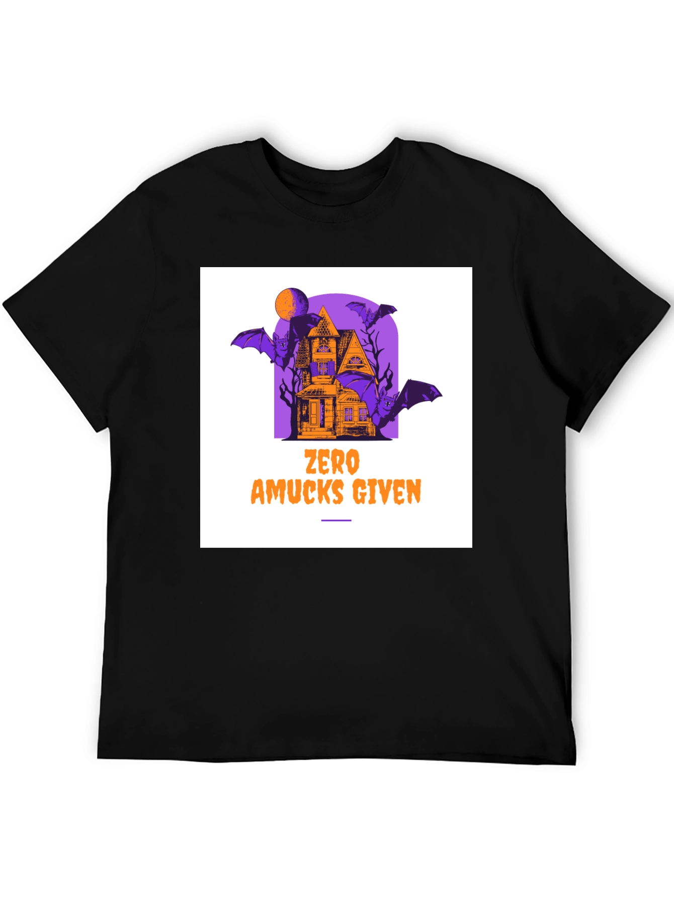 Zero Amucks Given Halloween Graphic T-Shirt