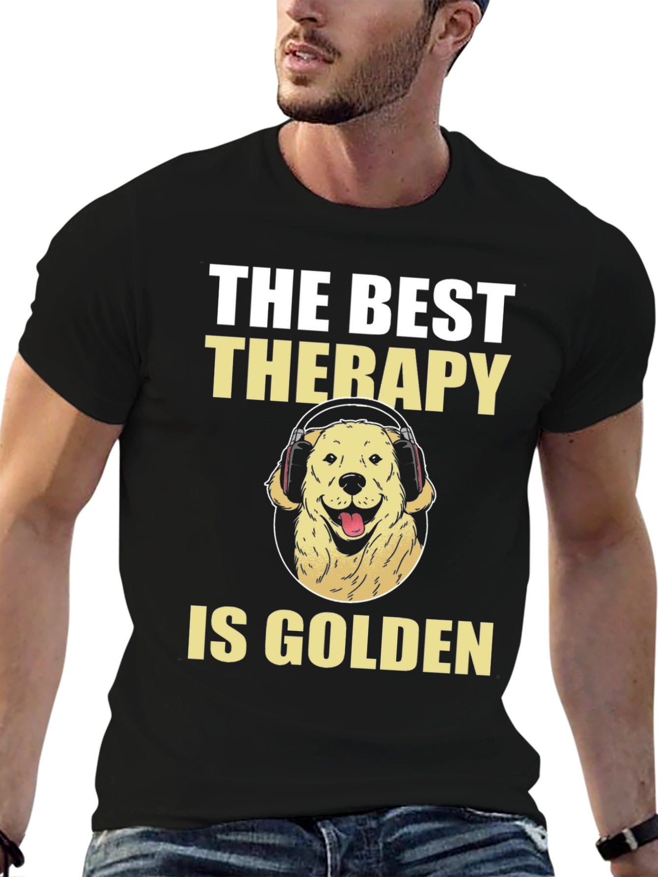 Golden Retriever Therapy Dog T-Shirt