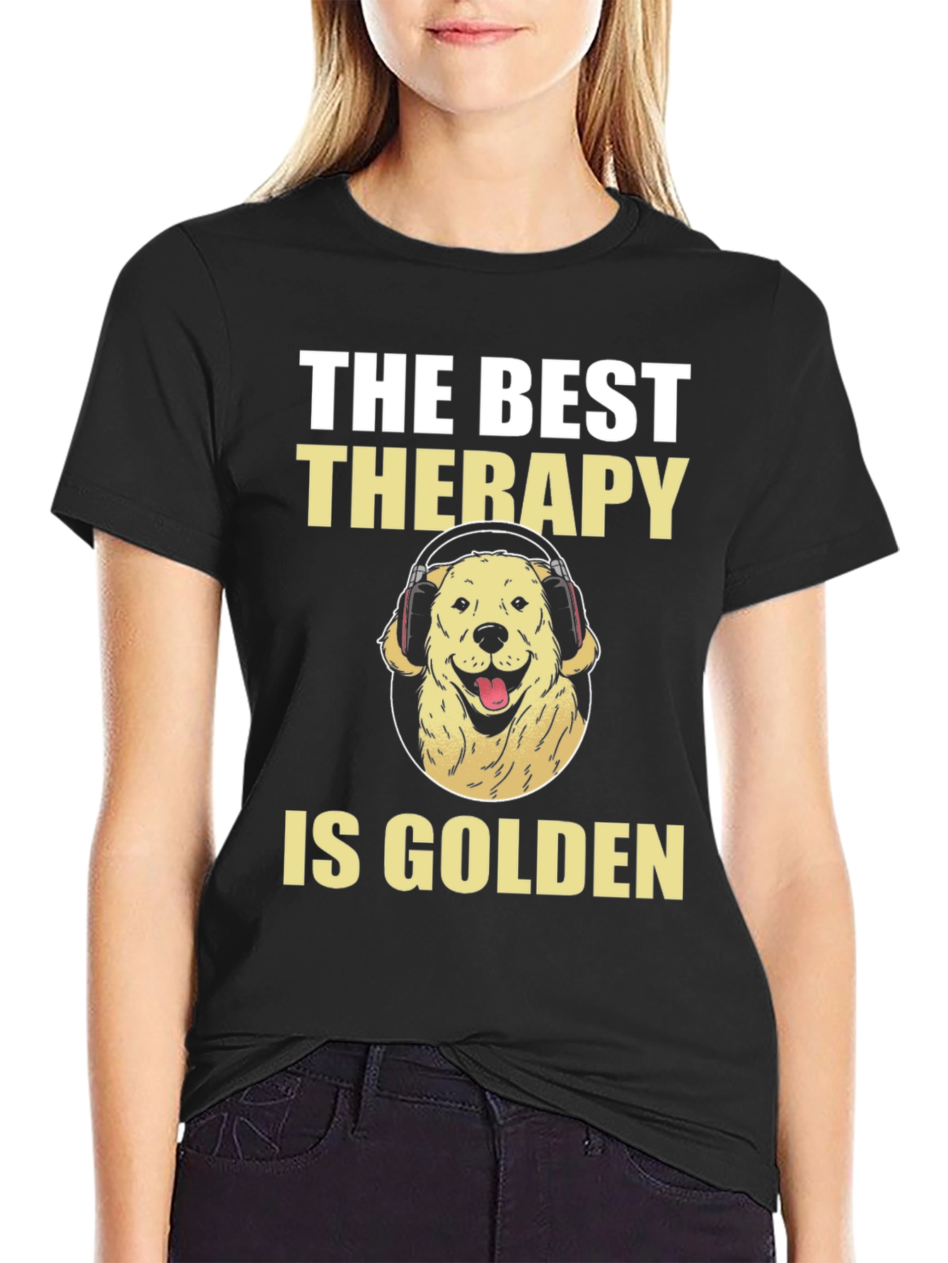 Golden Retriever Therapy Dog T-Shirt